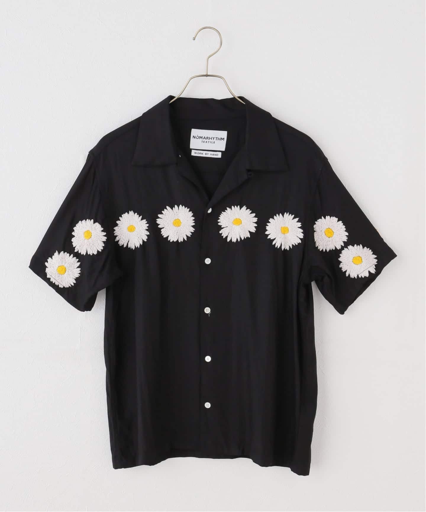 NOMARHYTHM TEXTILE】FLOWER EMBROIDERY OPEN COLL（シャツ／ブラウス