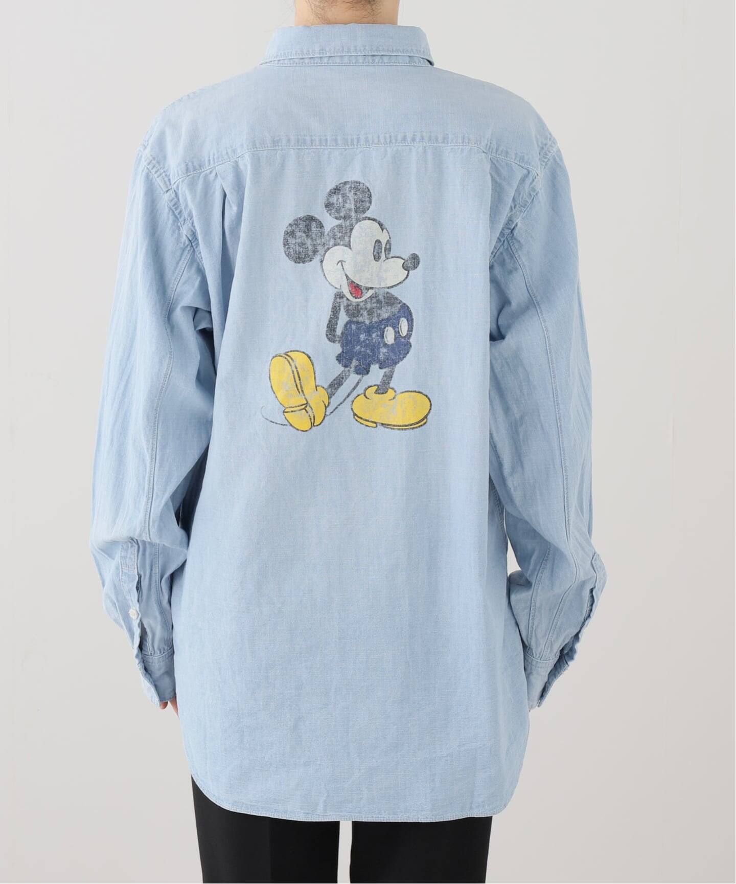 JACKSON MATISSE/ジャクソンマティス】MickeyMouse Chambray shi