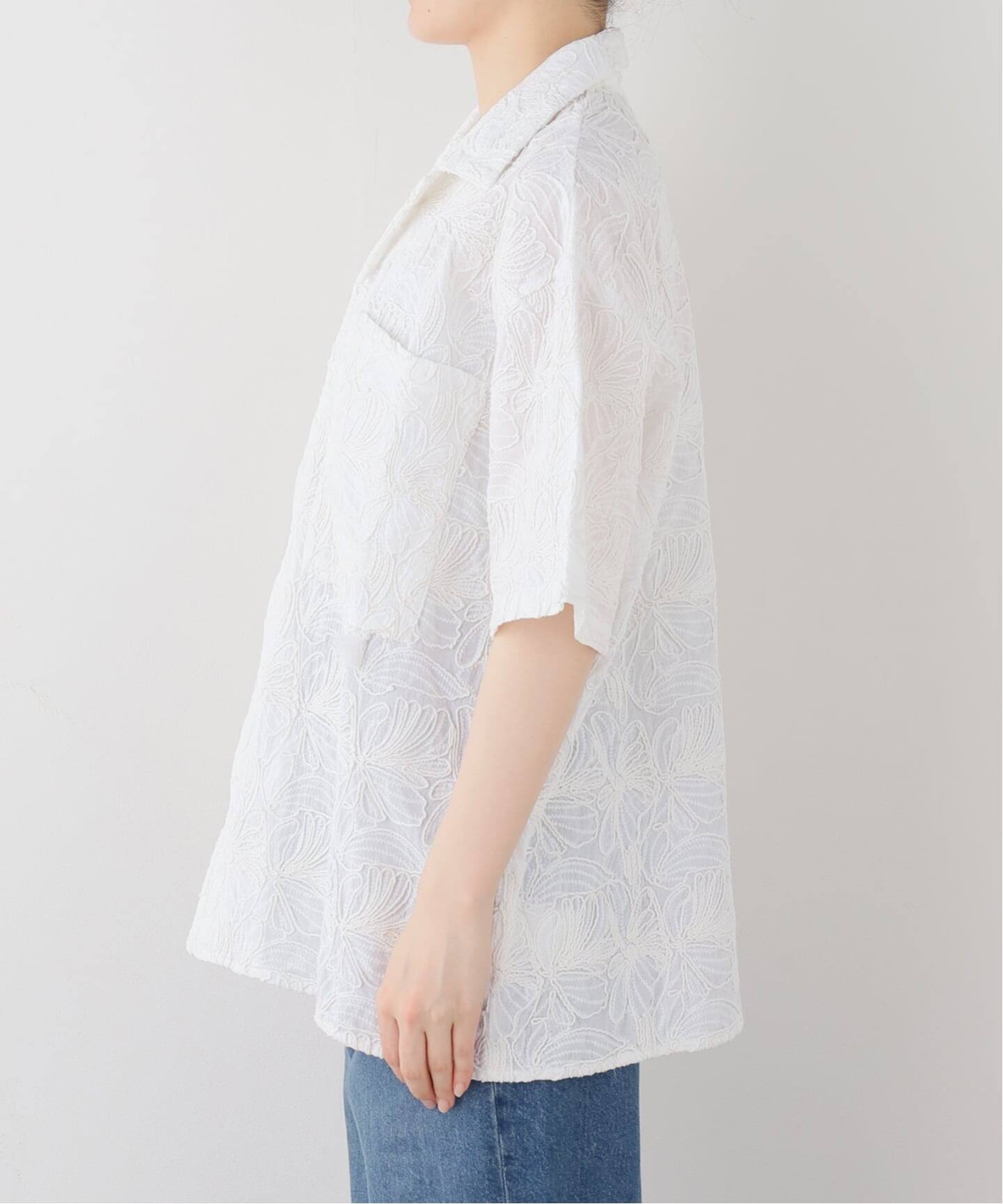 新品　SEEALLシーオール　オーバー・レースシャツTシャツ SEEALL (シーオール) [ OVERSIZED SHIRTS ] ロータスミリタリークロス