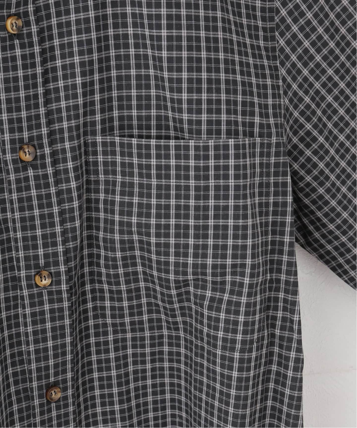 gimaguas/ギマガス】 JEREMY SHIRT CHECKS GREY（シャツ／ブラウス