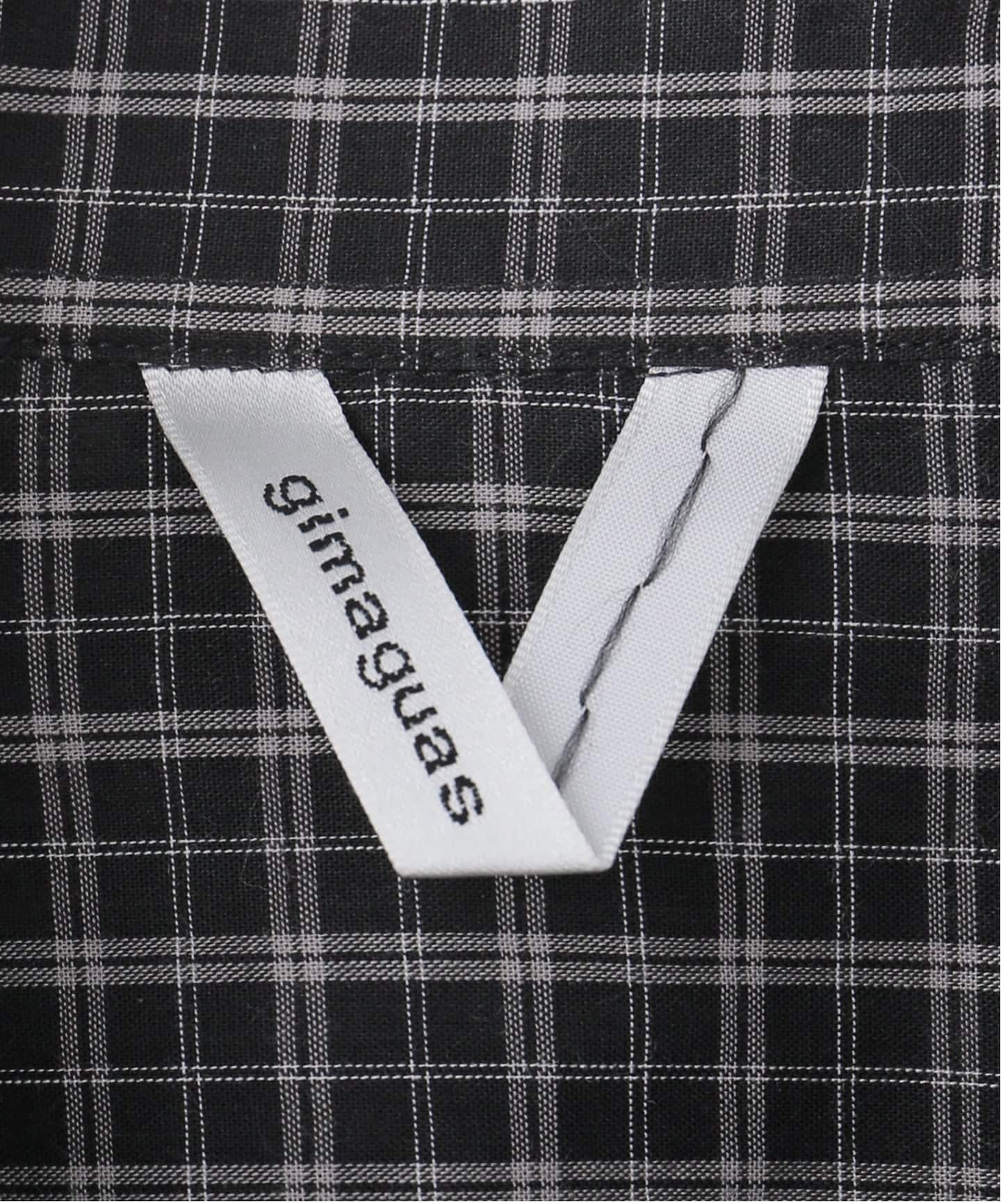 gimaguas/ギマガス】 JEREMY SHIRT CHECKS GREY（シャツ／ブラウス