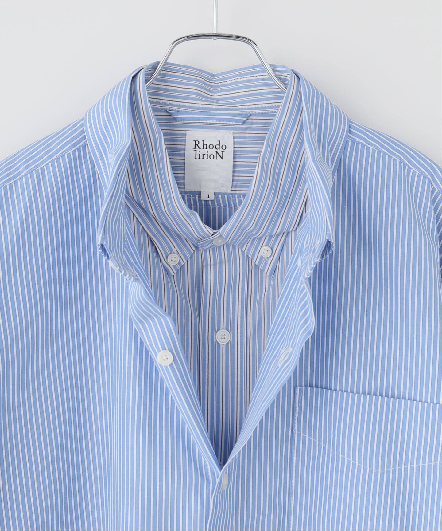 RHODOLIRION /ロドリリオン】 Double Layer Button down Shirt（シャツ 
