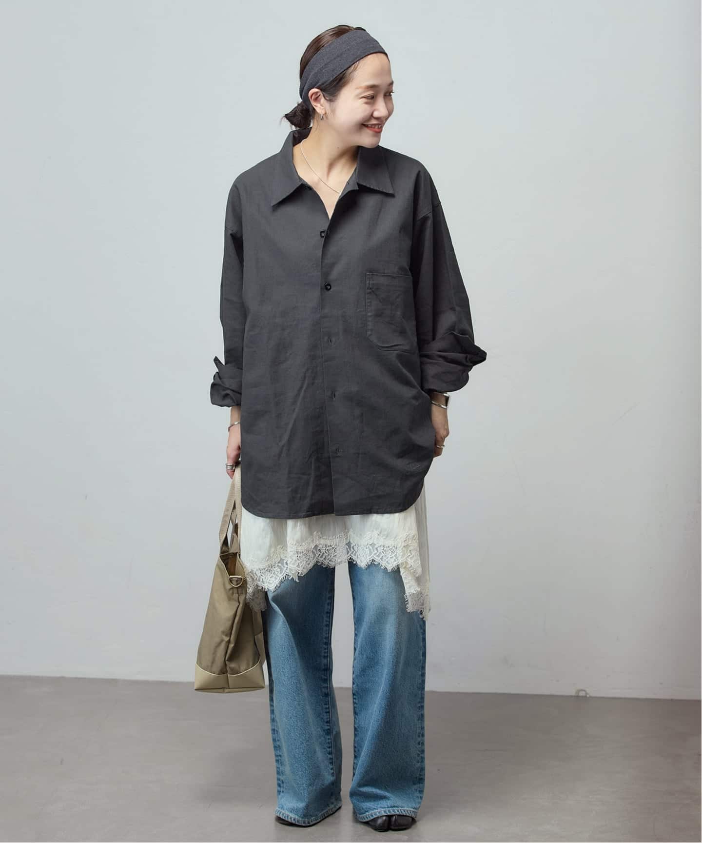 別注【ARMY TWILL/アーミーツイル】Cotton Linen Utility sh（シャツ