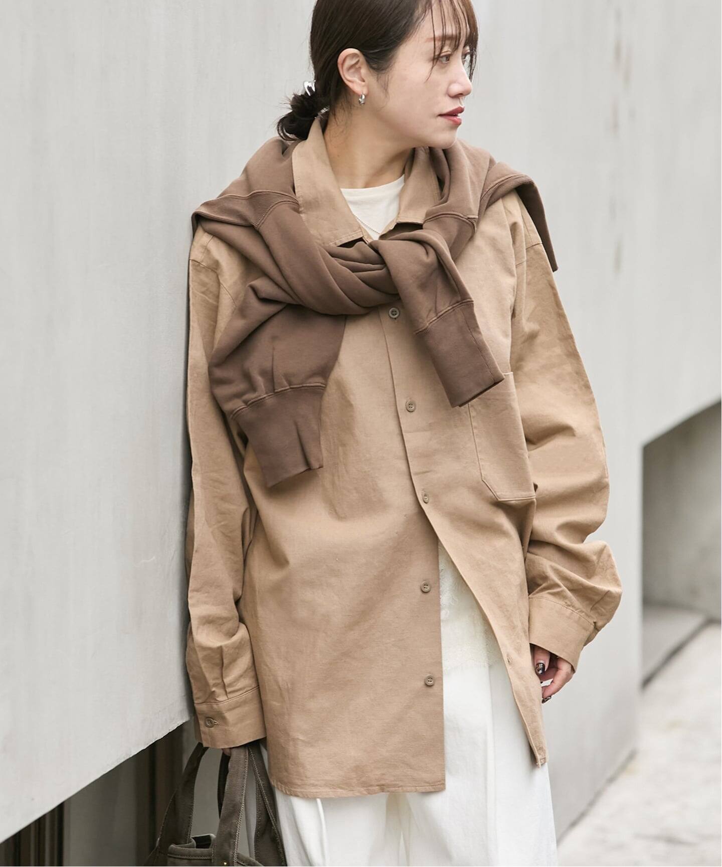 別注【ARMY TWILL/アーミーツイル】Cotton Linen Utility sh（シャツ 