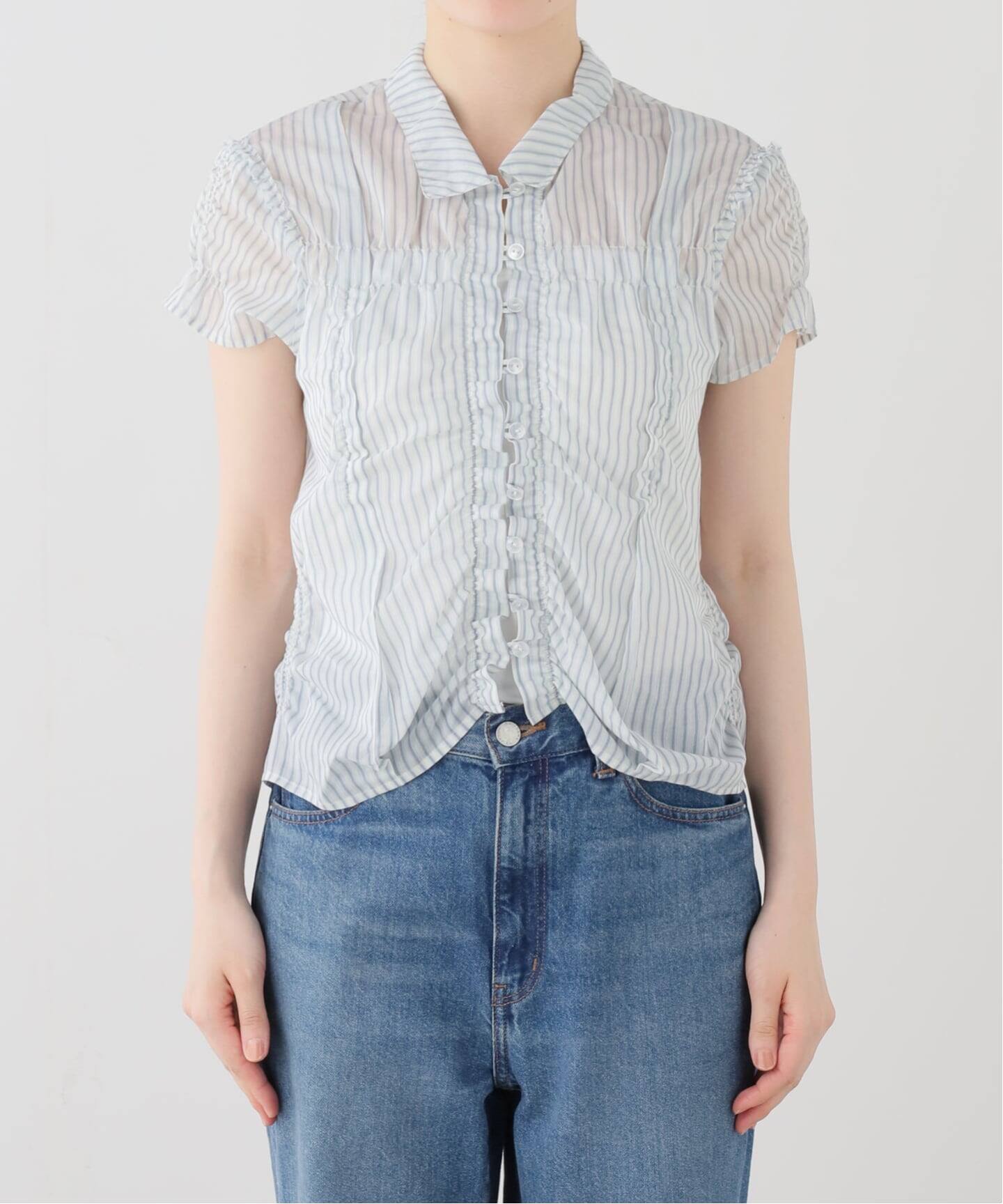 LOW CLASSIC/ロウ クラシック】 WRINKLE HALF SLEEVE SHIRT（シャツ