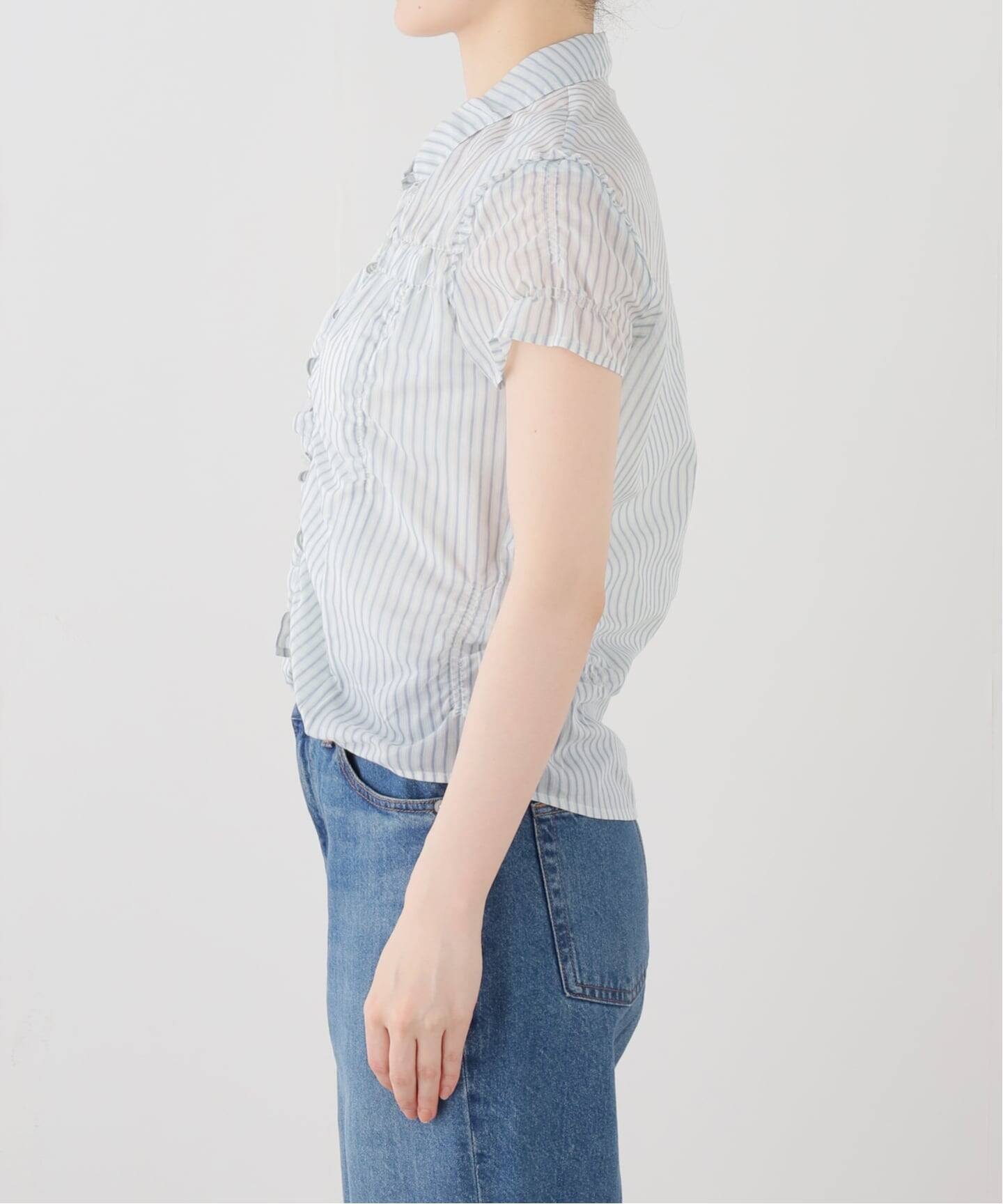 LOW CLASSIC/ロウ クラシック】 WRINKLE HALF SLEEVE SHIRT（シャツ