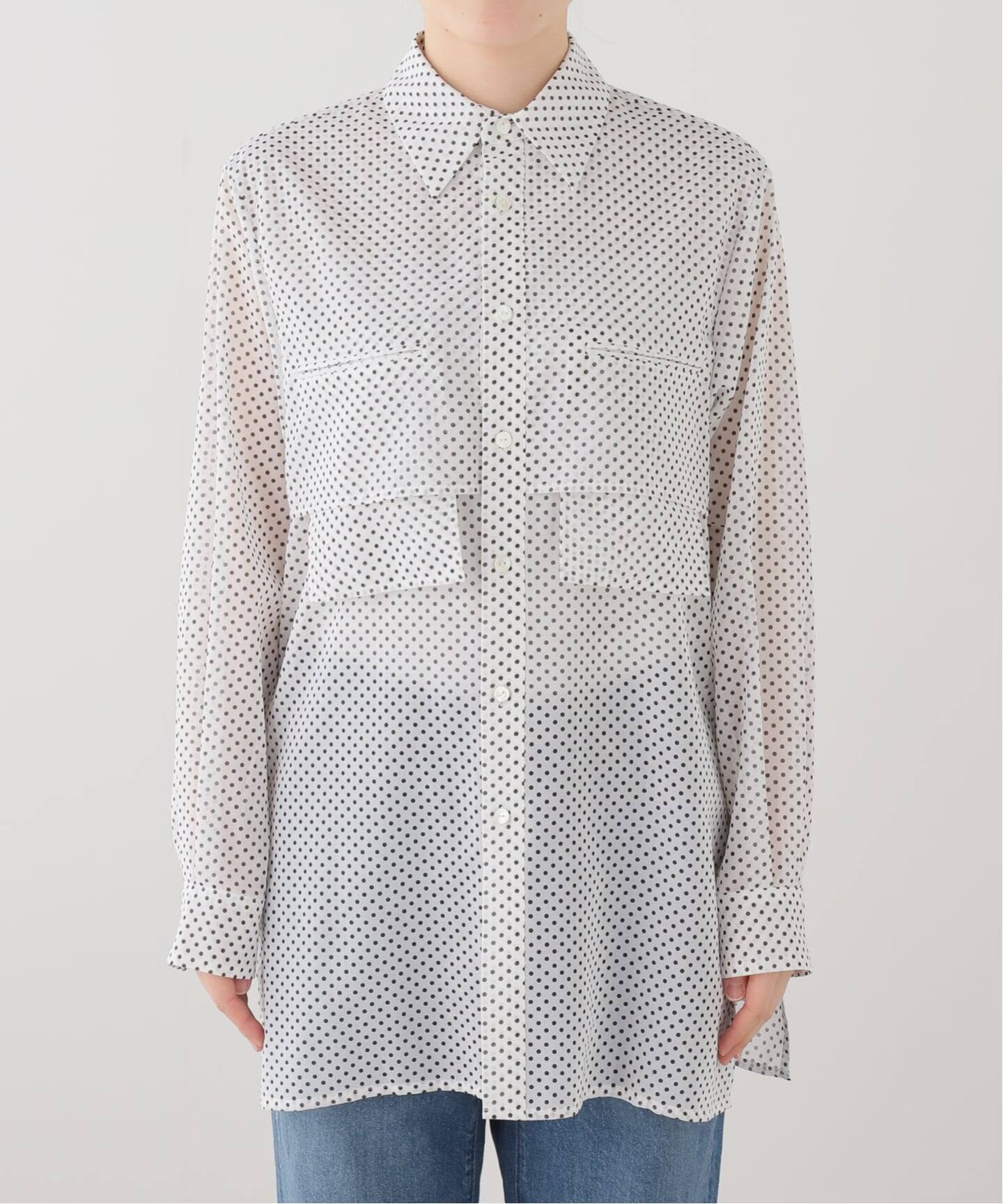 MIOSMOKEY/ミオズモーキー】PLAID SHEER LAYEAD SHIRT（シャツ 