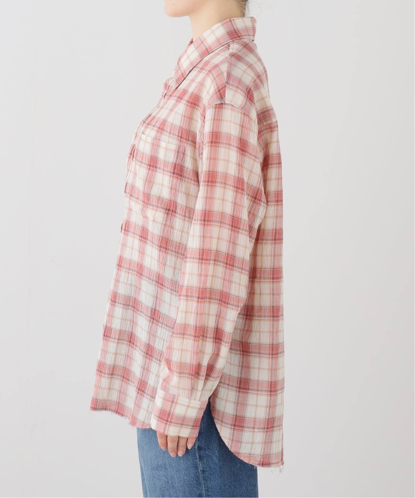 TONYWACK/トニーワック】 RAW-CUT COTTON CHECK SHIRT（シャツ 