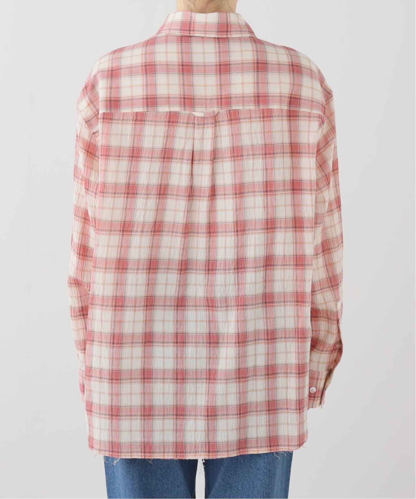 TONYWACK/トニーワック】 RAW-CUT COTTON CHECK SHIRT（シャツ 