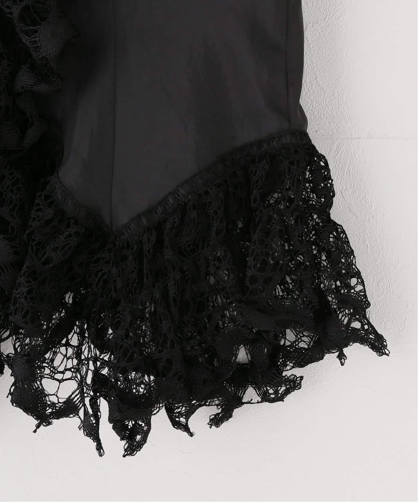 EUCHRONIA/ユークロニア】 Original Torsion lace blouse（シャツ