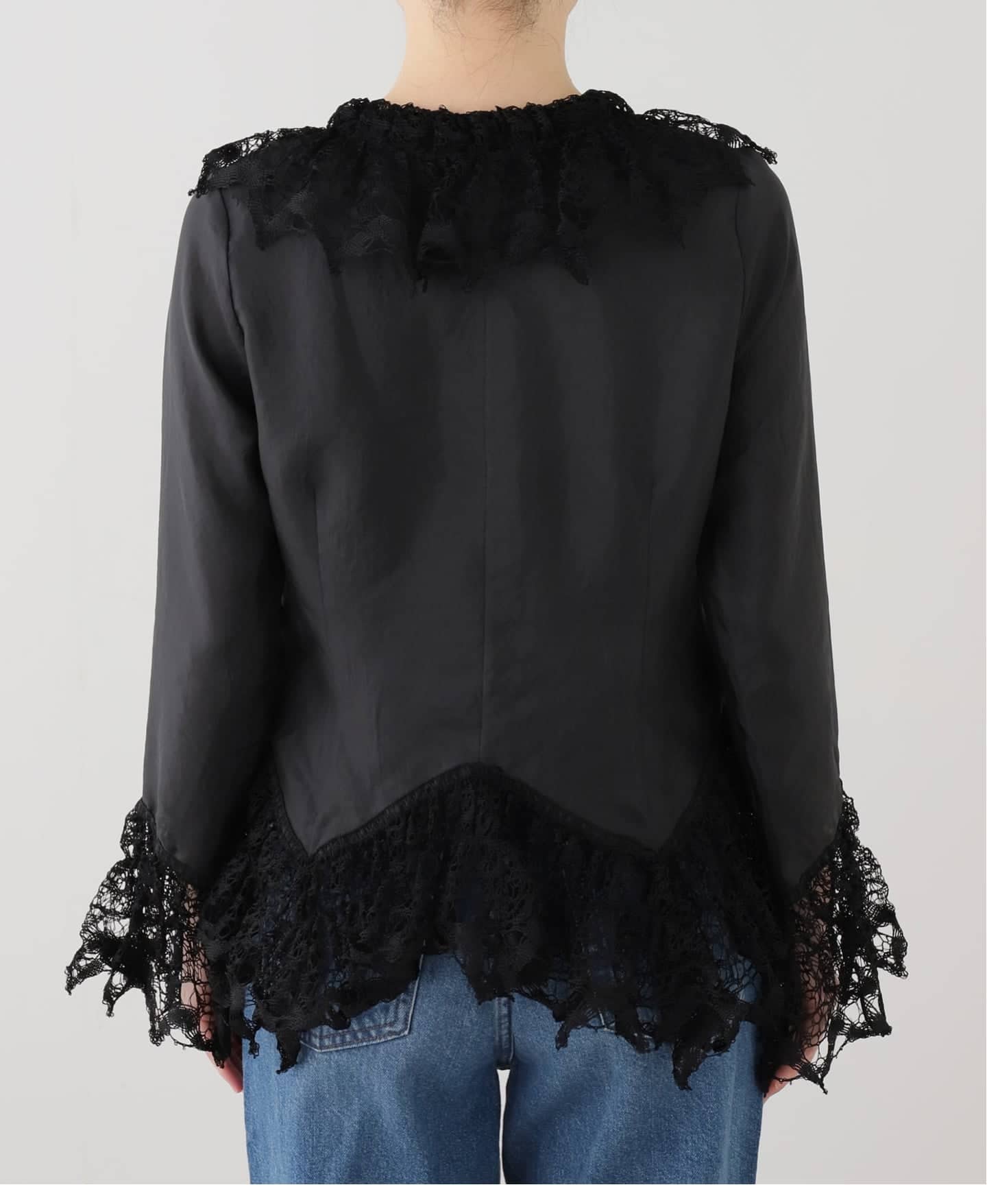 EUCHRONIA/ユークロニア】 Original Torsion lace blouse（シャツ