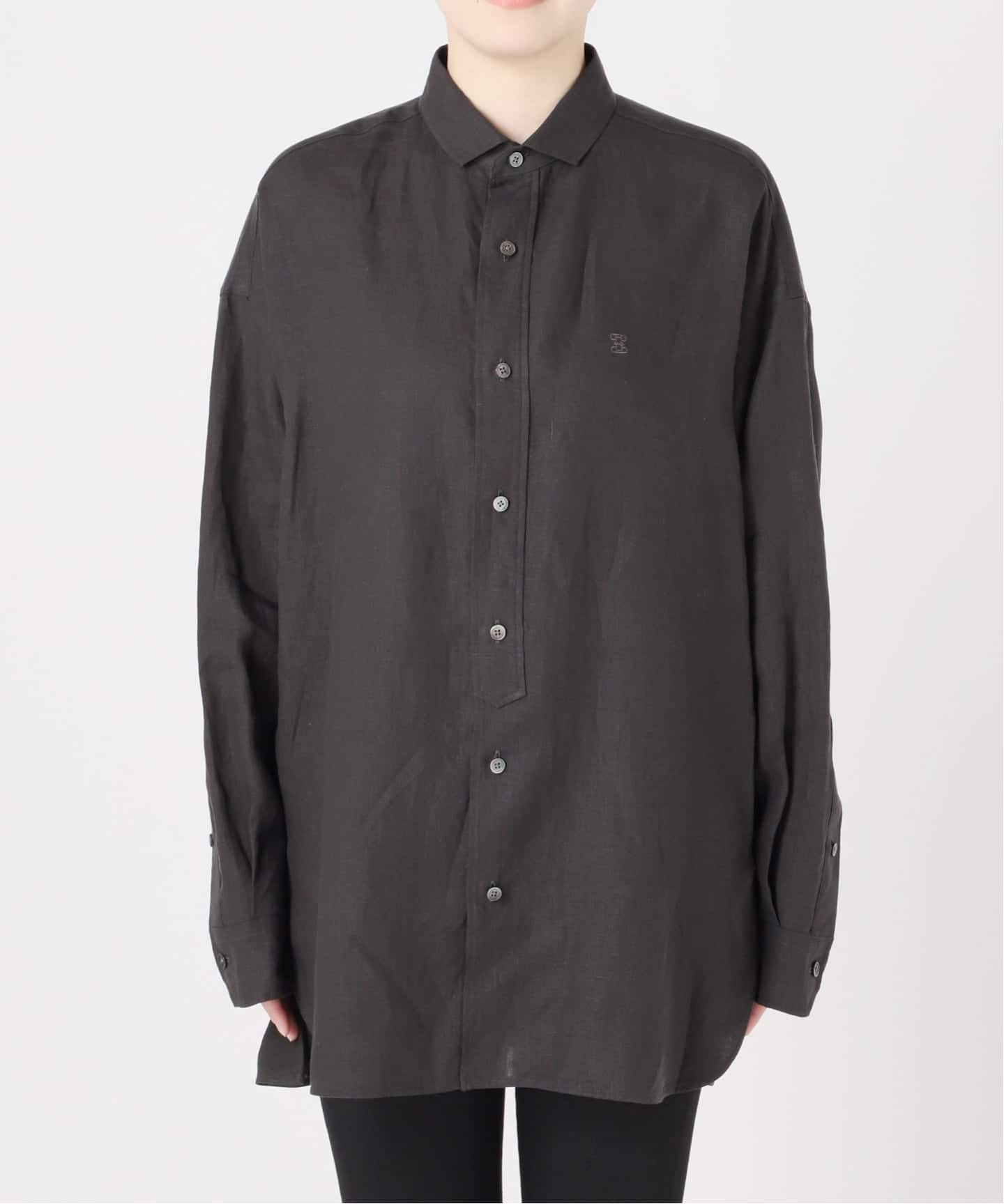 予約》【TICCA / ティッカ】リネンスクエアビッグシャツ uni（シャツ