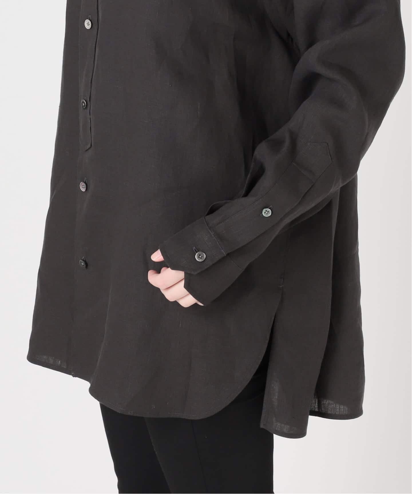 予約》【TICCA / ティッカ】リネンスクエアビッグシャツ uni（シャツ