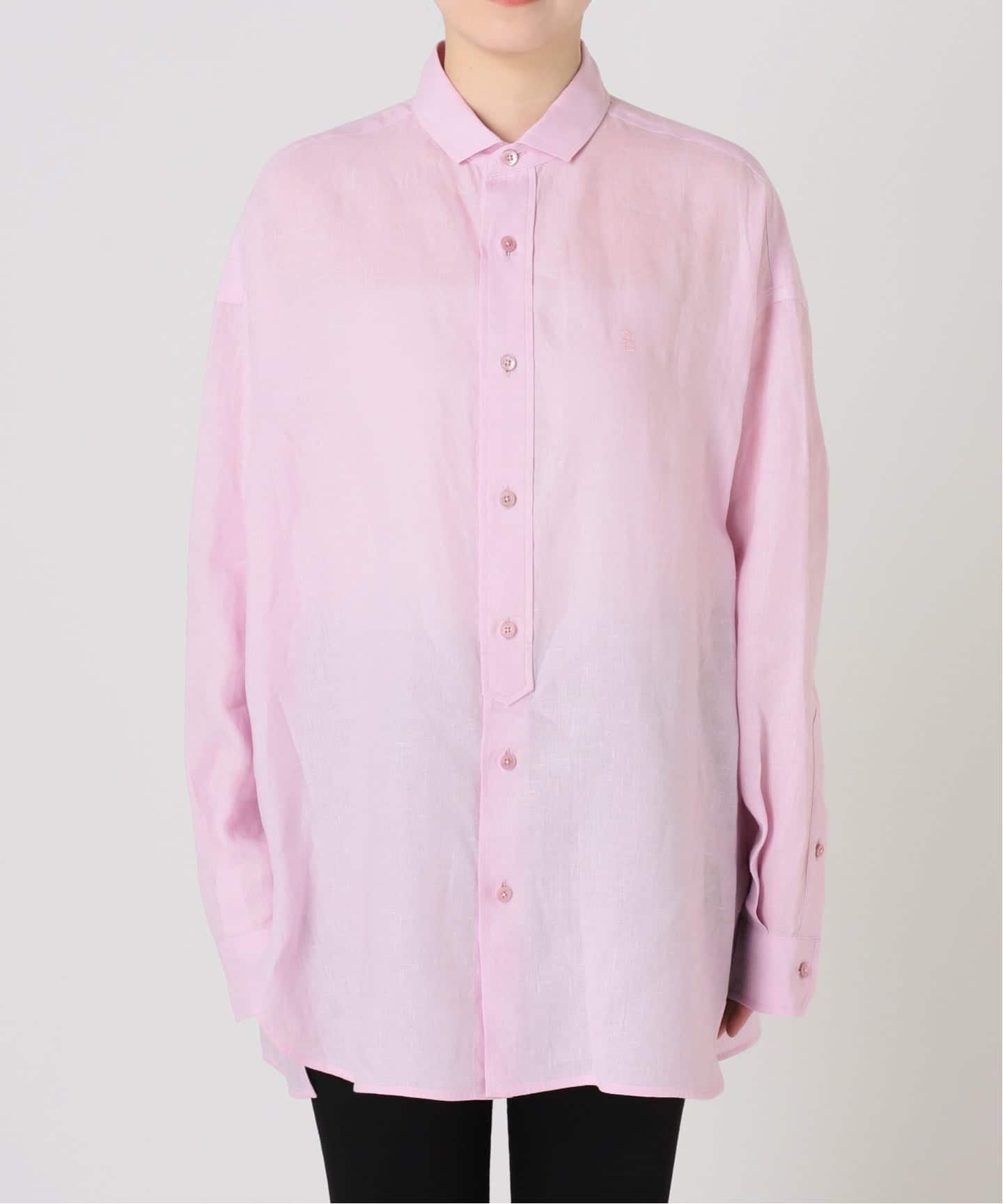予約》【TICCA / ティッカ】リネンスクエアビッグシャツ uni（シャツ