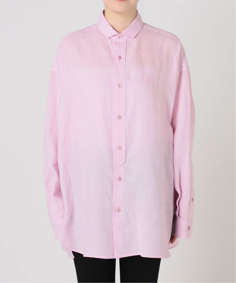 予約》【TICCA / ティッカ】リネンスクエアビッグシャツ uni（シャツ 