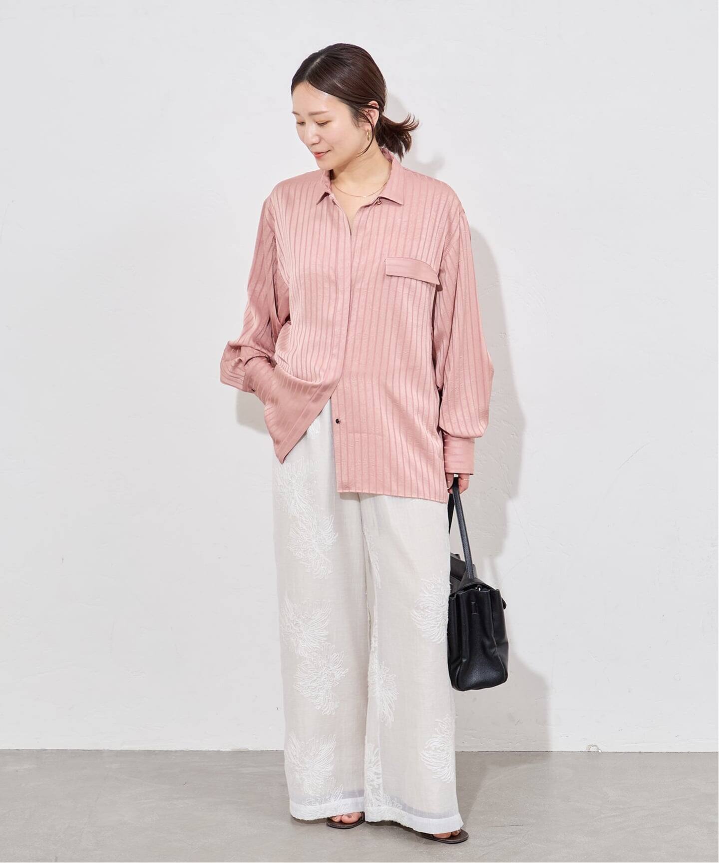 追加》【ARCHIVE STANCE/アーカイブスタンス】Satin Stripe Dolman 
