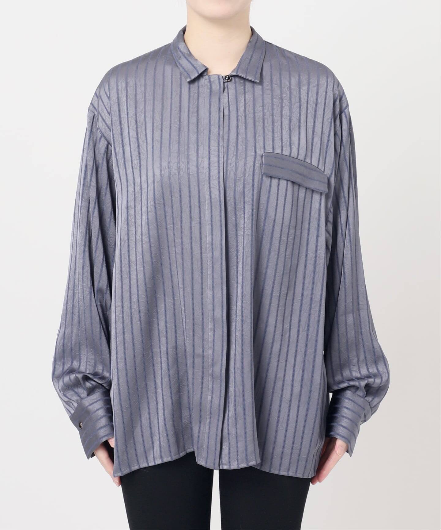 追加》【ARCHIVE STANCE/アーカイブスタンス】Satin Stripe Dolman 