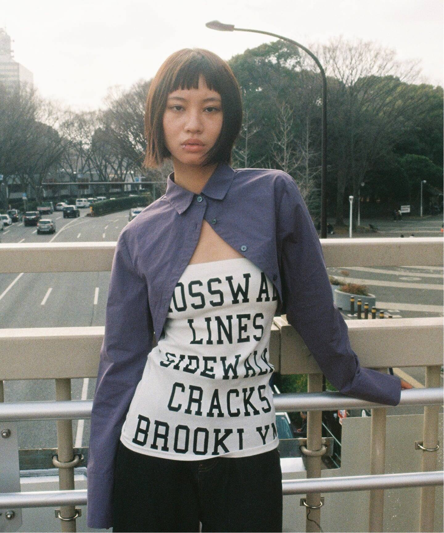 クロップドラウンドシャツ（シャツ／ブラウス）｜Oriens JOURNAL 