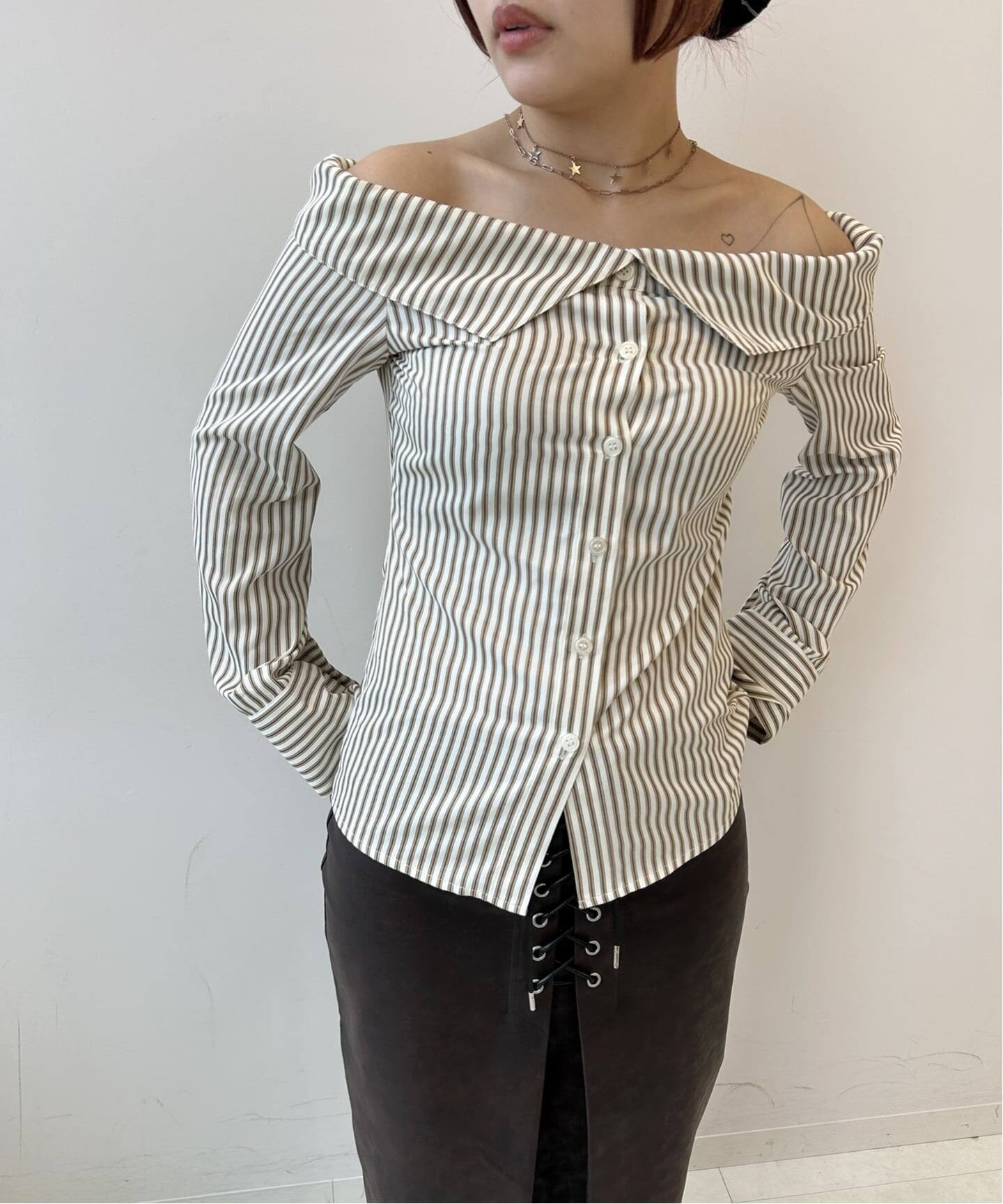 Oriens by JOURNAL STANDARD ★ シャツ 予約》オフショルダーシャツ（シャツ／ブラウス）｜Oriens JOURNAL