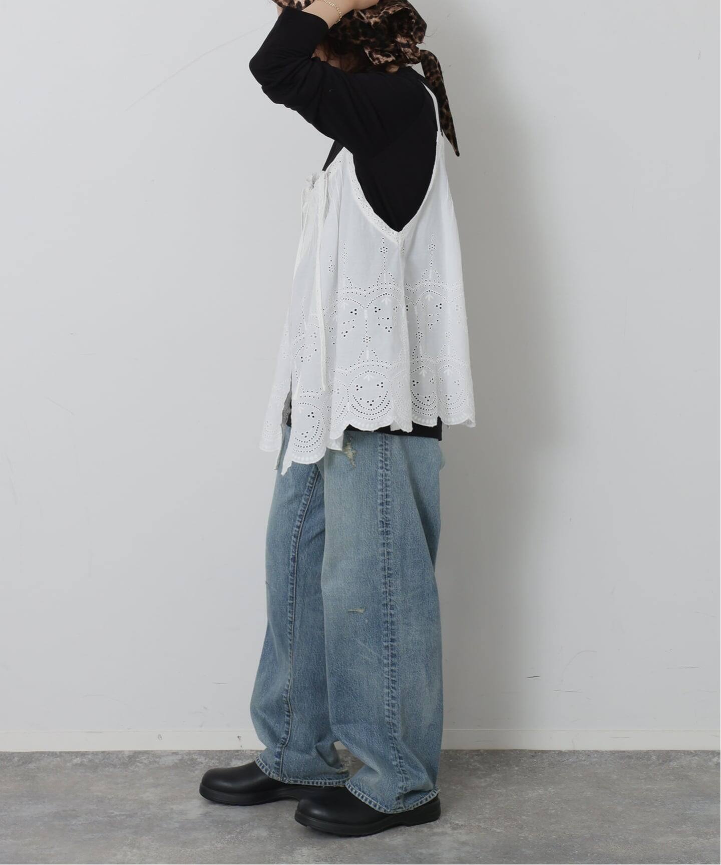カットワークレース キャミブラウス（シャツ／ブラウス）｜journal 