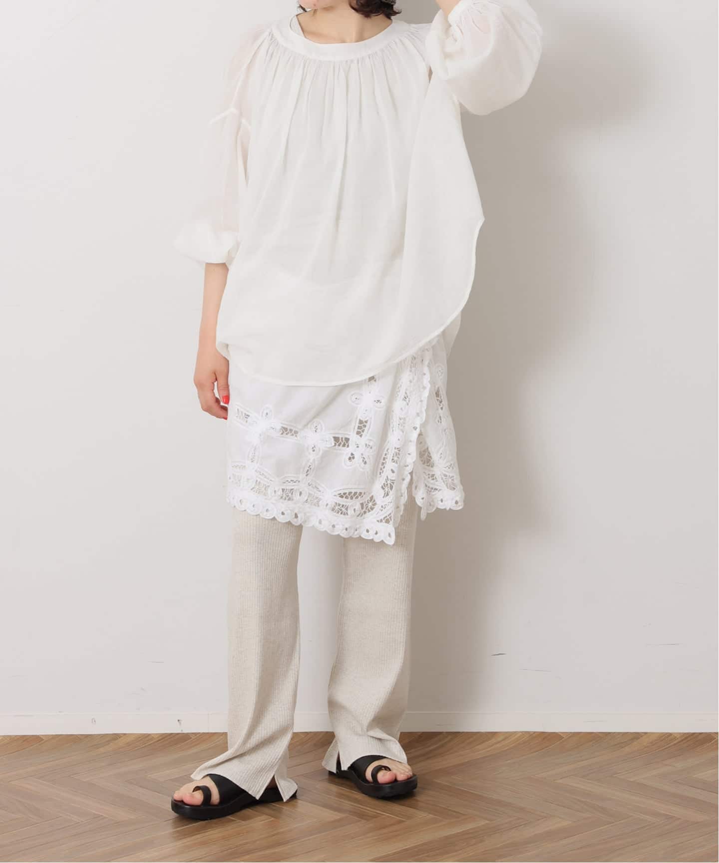journal standard luxe バテンレース キャミブラウス 追加予約3》バテンレース キャミブラウス（シャツ／ブラウス