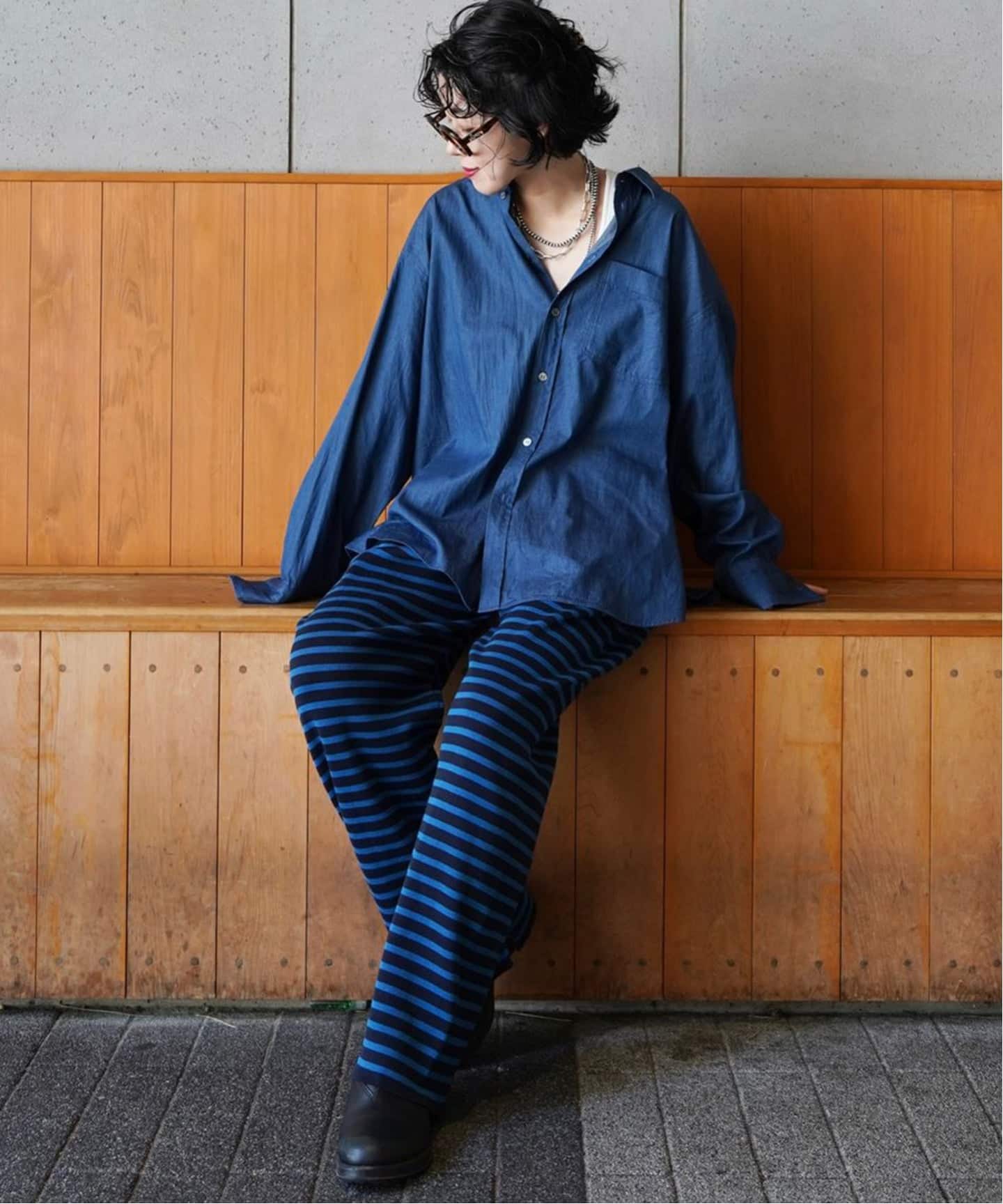 ライトozデニム レギュラーカラーシャツ（シャツ／ブラウス）｜journal