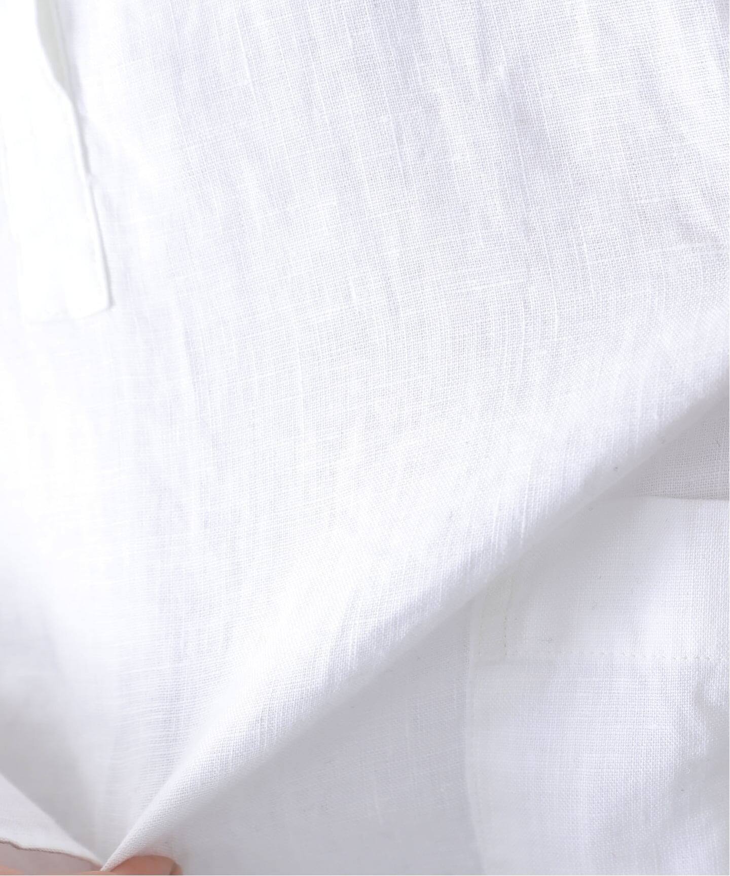 リネンワッシャー スキッパーシャツ（シャツ／ブラウス）｜journal