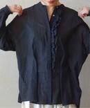 ハイツイストガーゼ Wフリルブラウス