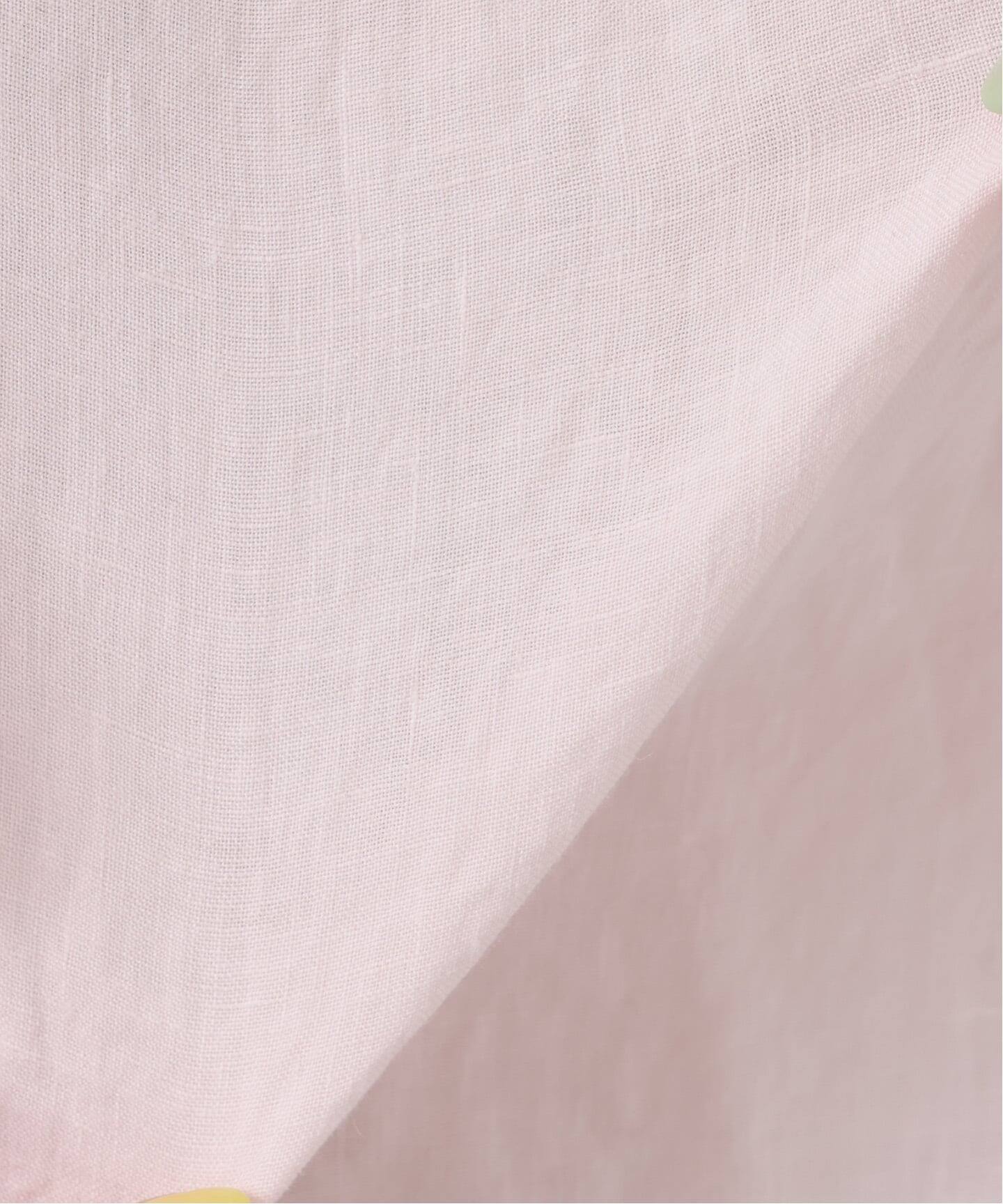 journal standard luxe❤️エアリネン フリルブラウス ピンク エアリネン フリルブラウス（シャツ／ブラウス）｜journal standard
