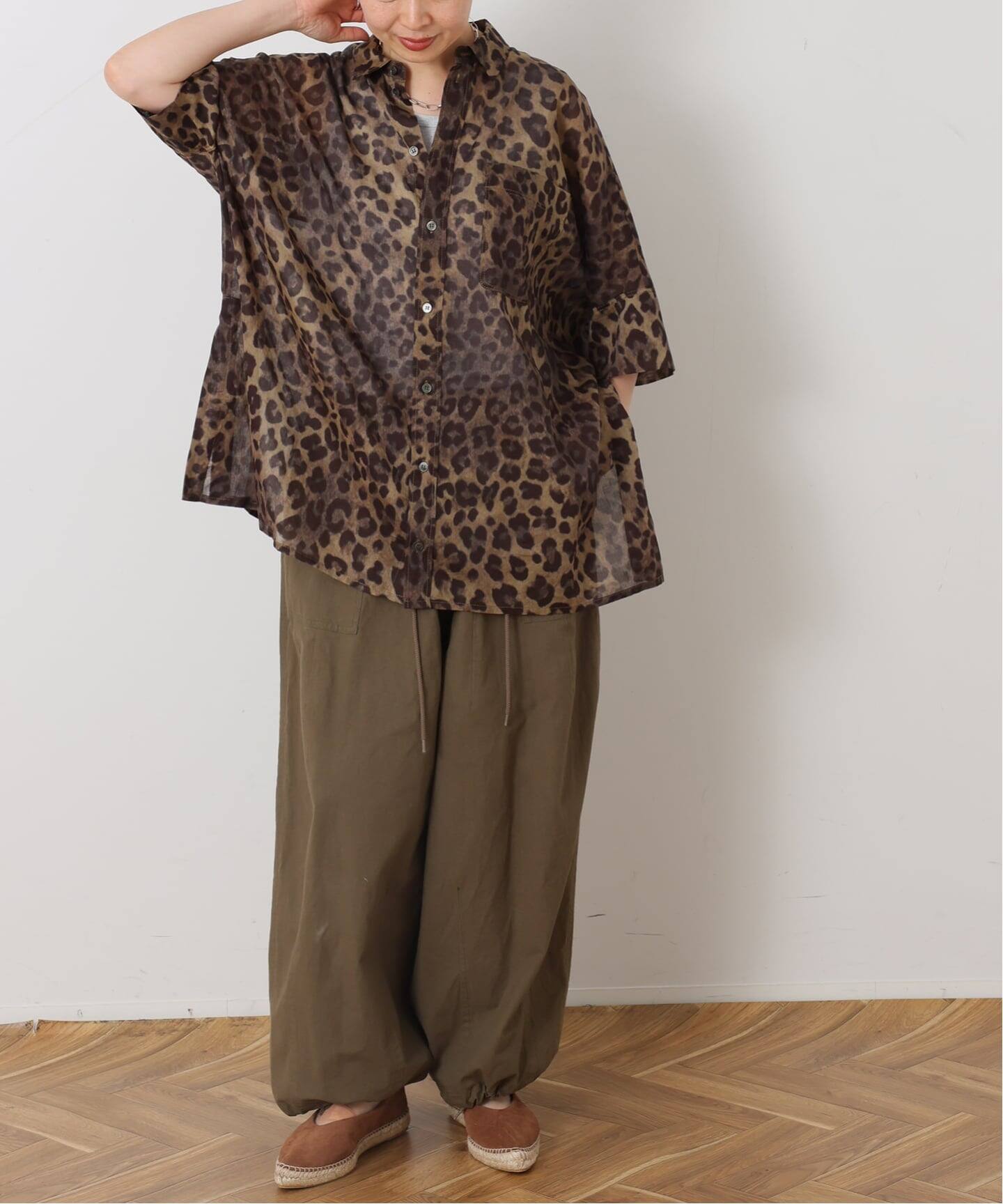 journal standard luxe☆レオパローン ワイドシャツ　新品 レオパローン ワイドシャツ（シャツ／ブラウス）｜journal standard