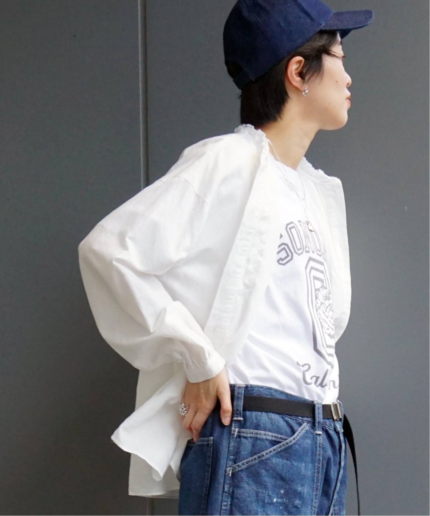 追加》CLシャンブレー フリルブラウス（シャツ／ブラウス）｜journal