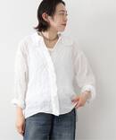 《予約》シャーリングローン フリルブラウス