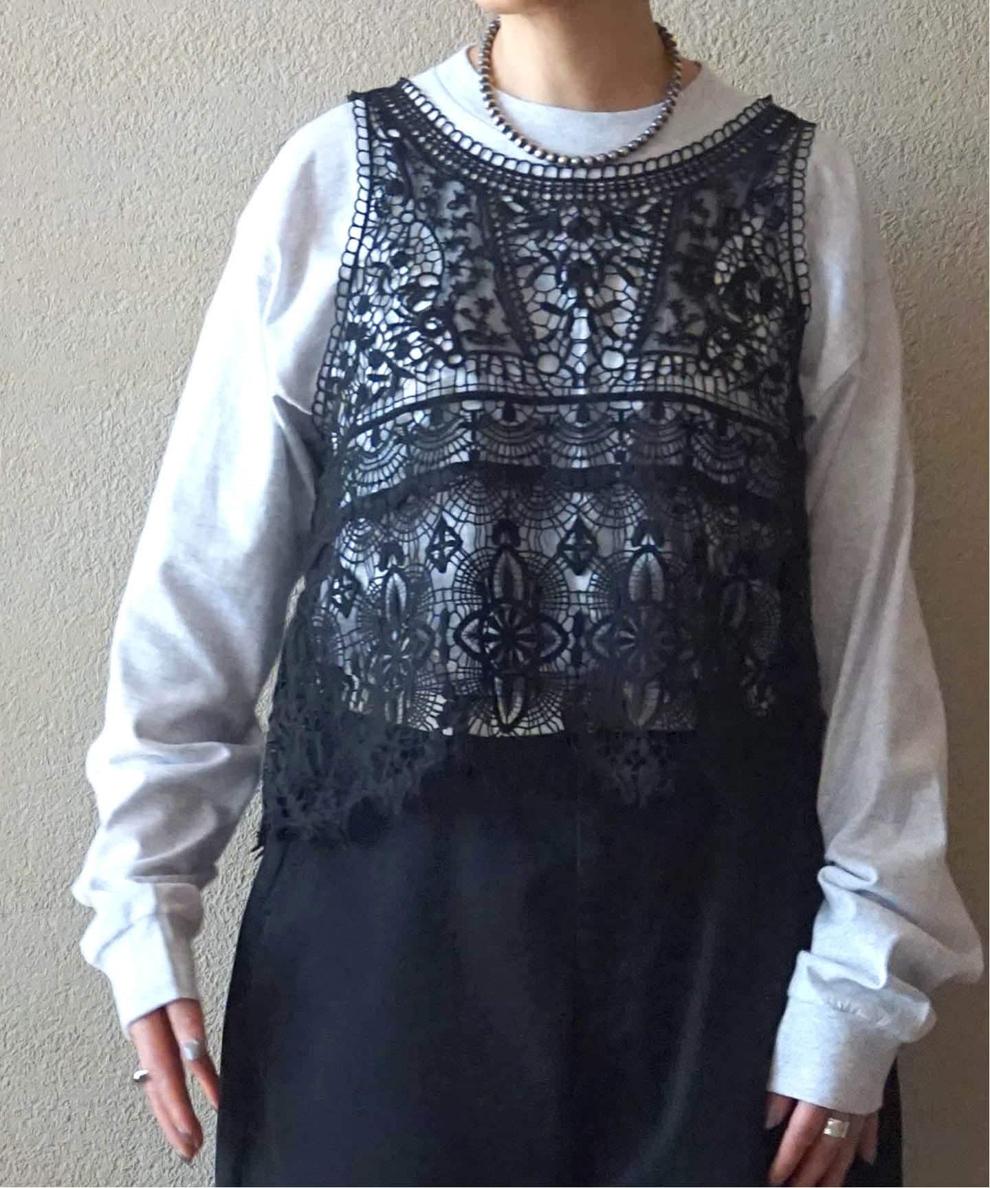 追加予約》レースMIXノースリーブブラウス（シャツ／ブラウス