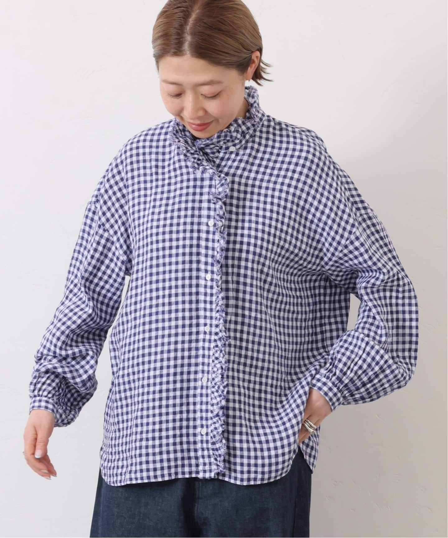 journal standard luxe Tabbyリネン フリルブラウス Tabbyリネン フリルブラウス（シャツ／ブラウス）｜journal standard