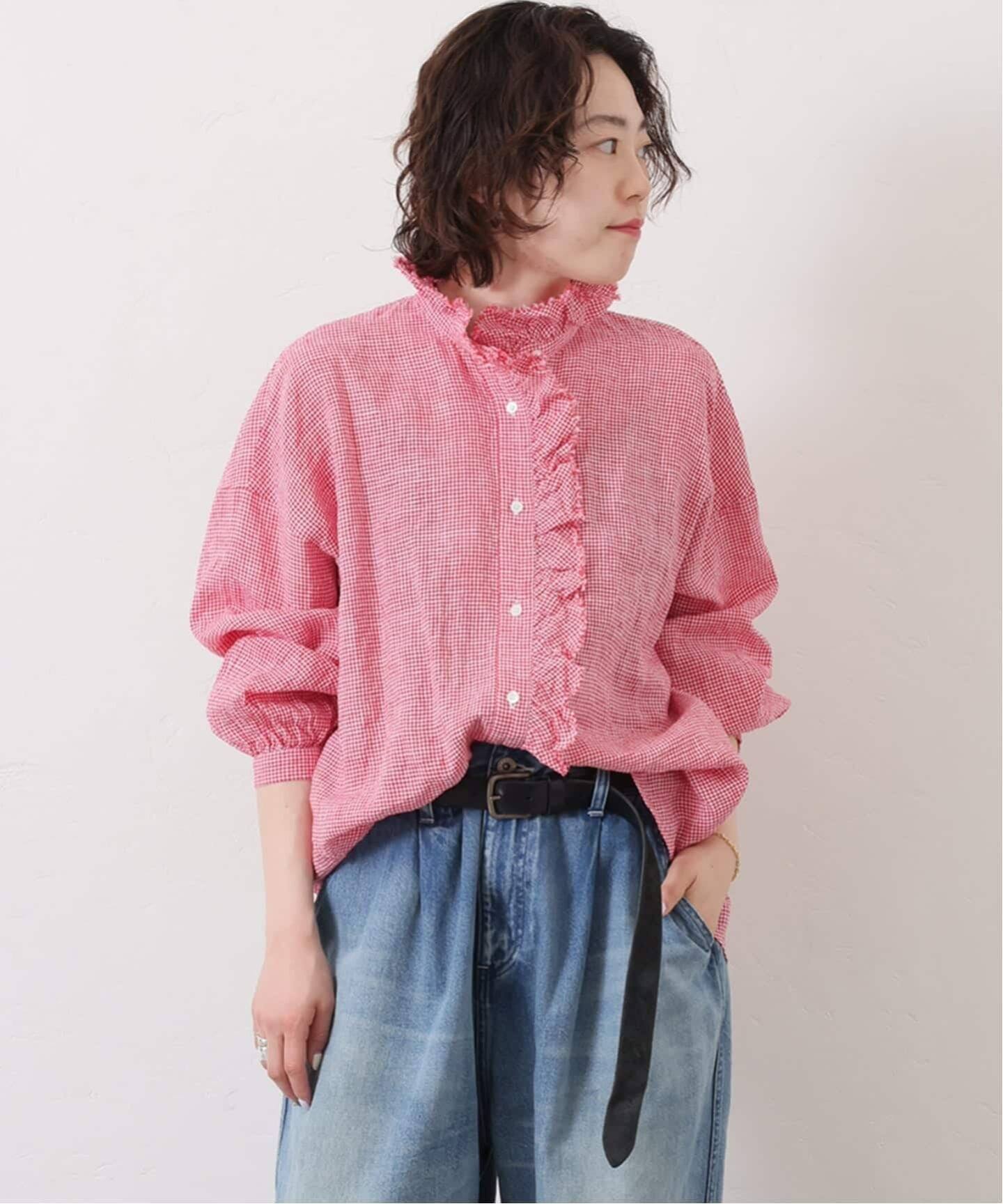 journal standard luxe❤️Tabbyリネン フリルブラウス 追加予約》Tabbyリネン フリルブラウス（060）（シャツ／ブラウス