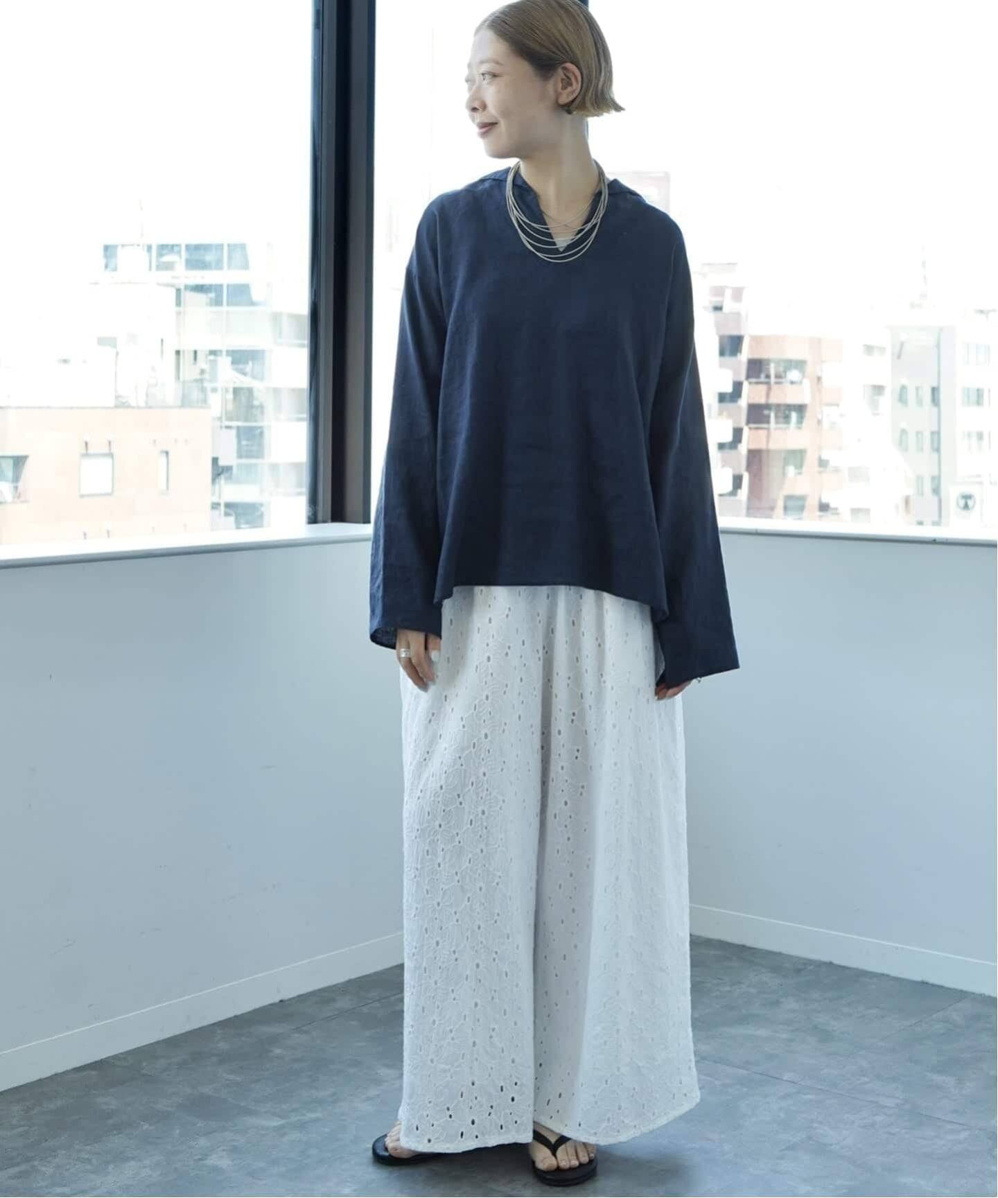 journal standard luxe ソフトリネン セーラーシャツ 追加》ソフトリネン セーラーシャツ（シャツ／ブラウス）｜journal