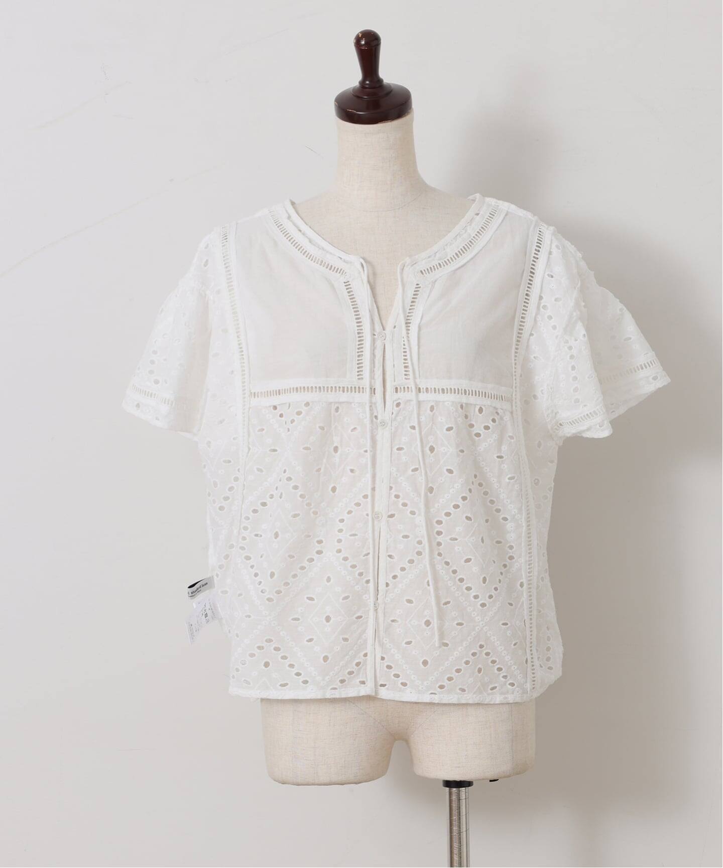 専用❤️❤️カットワークレースMIX フリルブラウス 即購入可能❤️ カットワークレースMIX フリルブラウス（シャツ／ブラウス）｜journal