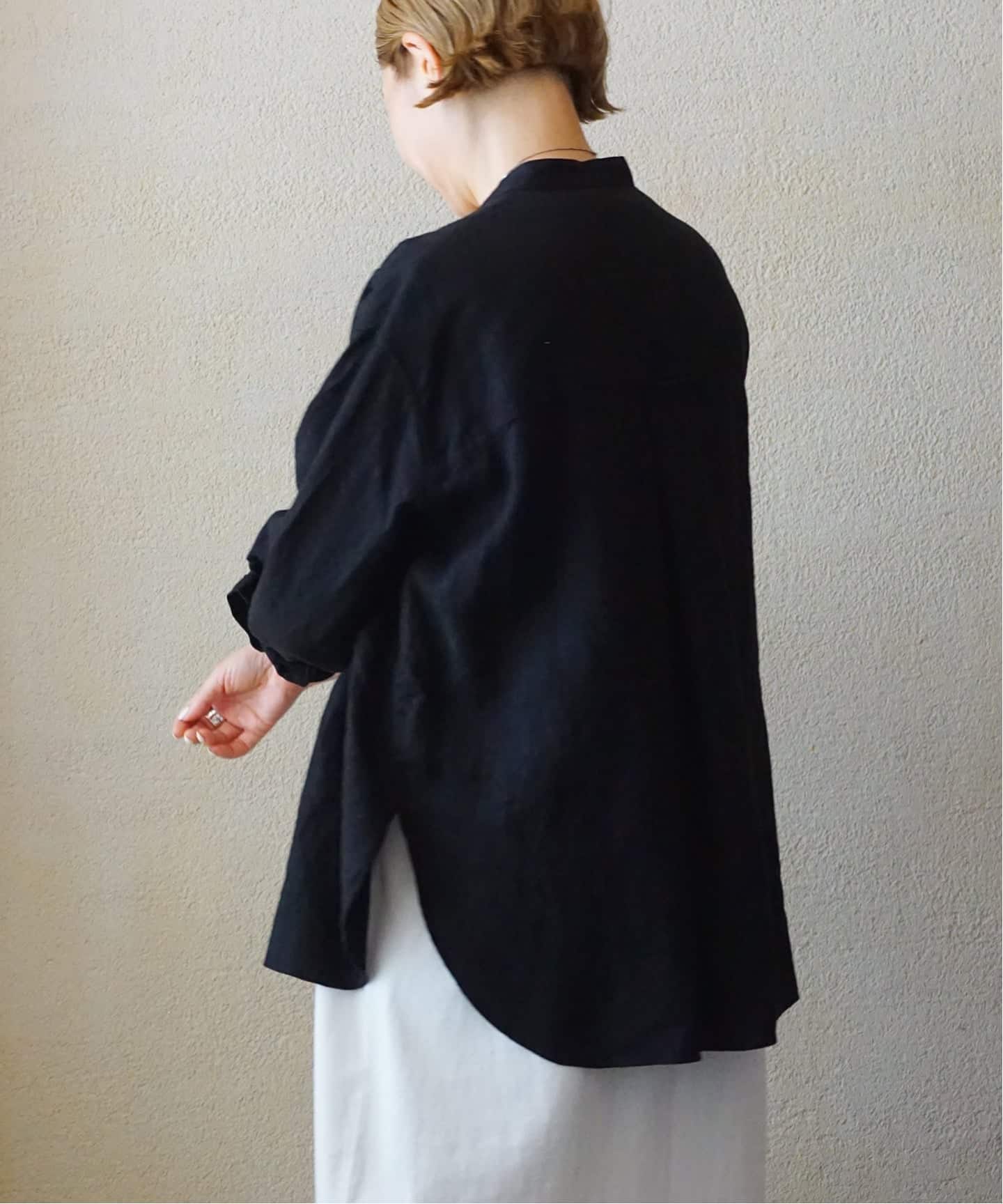 20リネン スタンドカラーシャツ（シャツ／ブラウス）｜journal