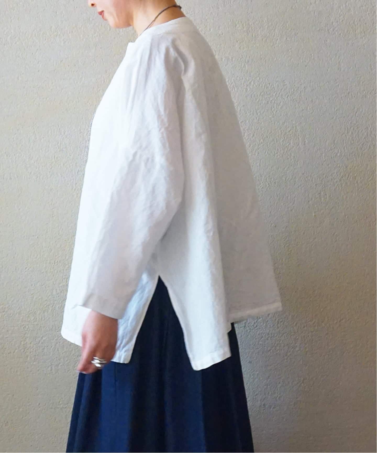 CLシャンブレー ボートネックブラウス（シャツ／ブラウス）｜journal