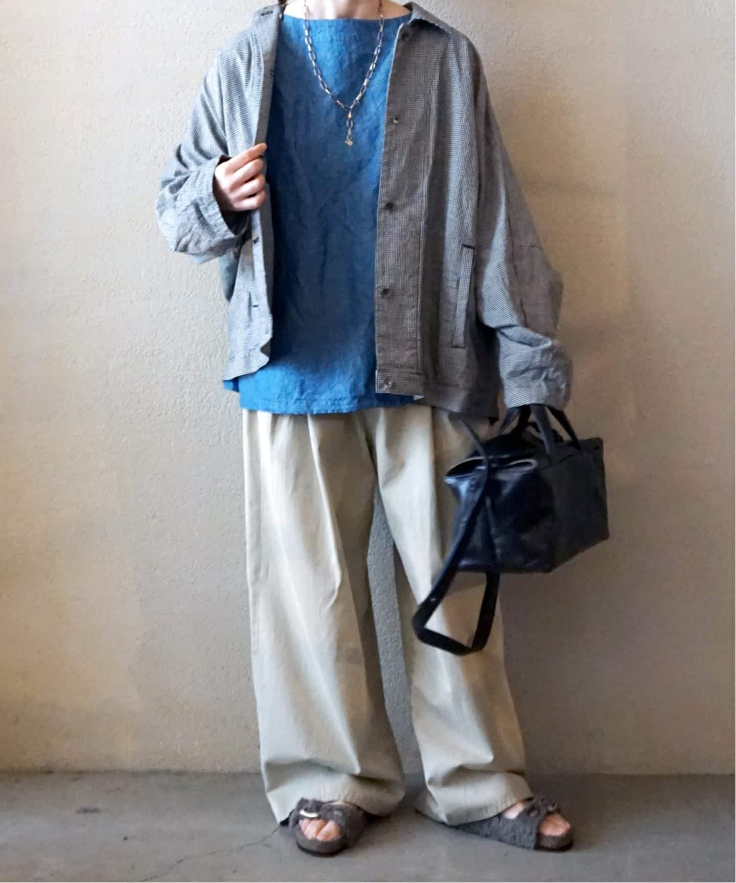 CLシャンブレー ボートネックブラウス（シャツ／ブラウス）｜journal