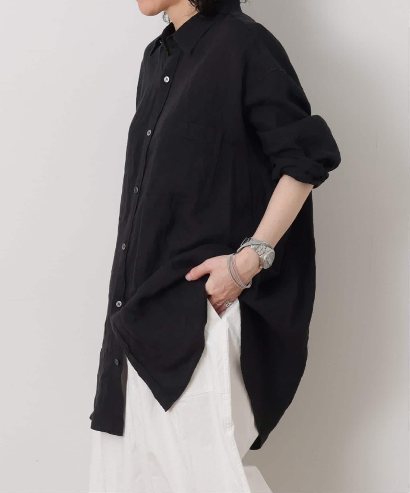 エアリネン Plainシャツ（シャツ／ブラウス）｜journal standard luxe