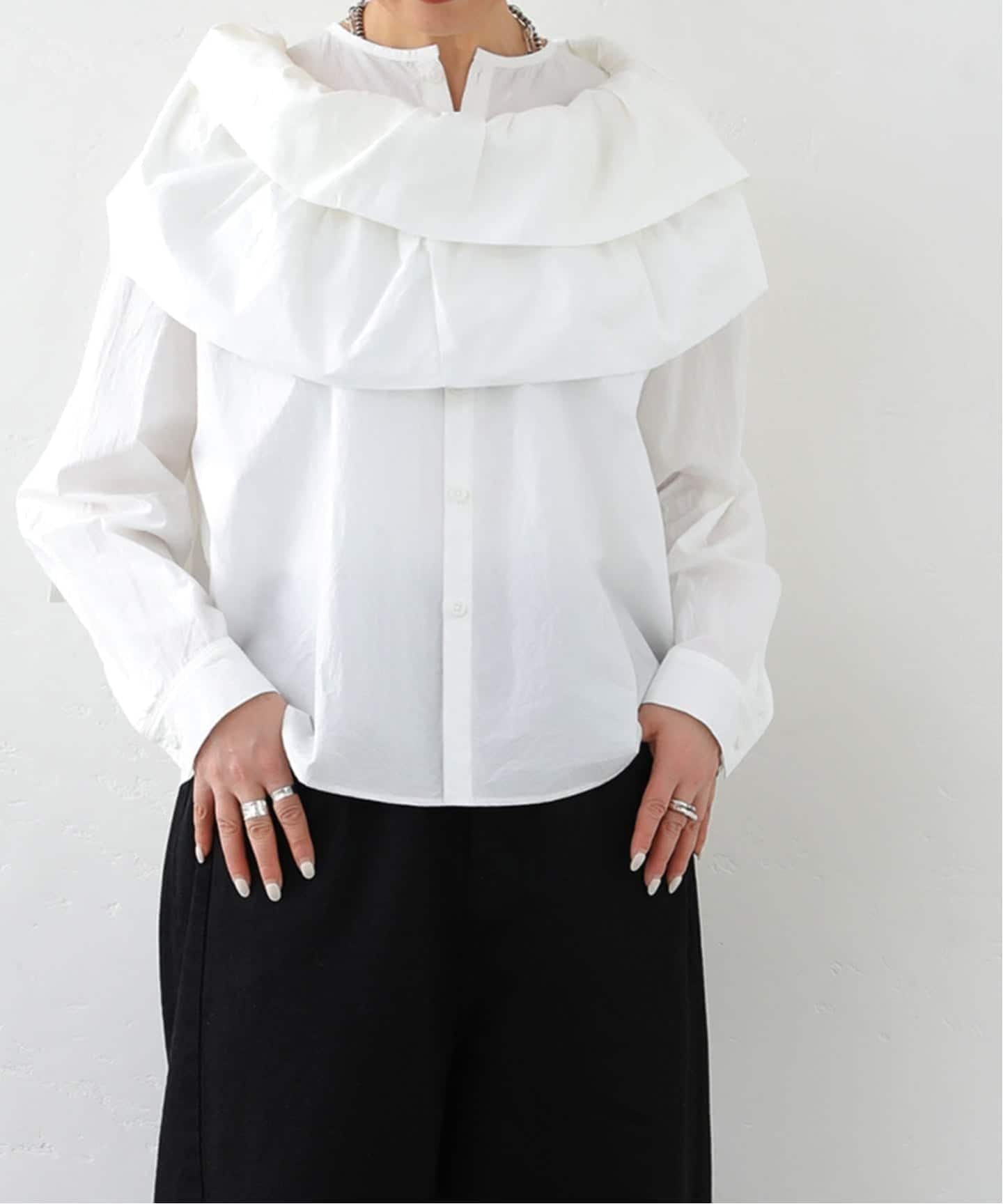 kalina,s frill SHいまだけ最終格安値 Kalina's frill SH（シャツ／ブラウス）｜journal standard luxe