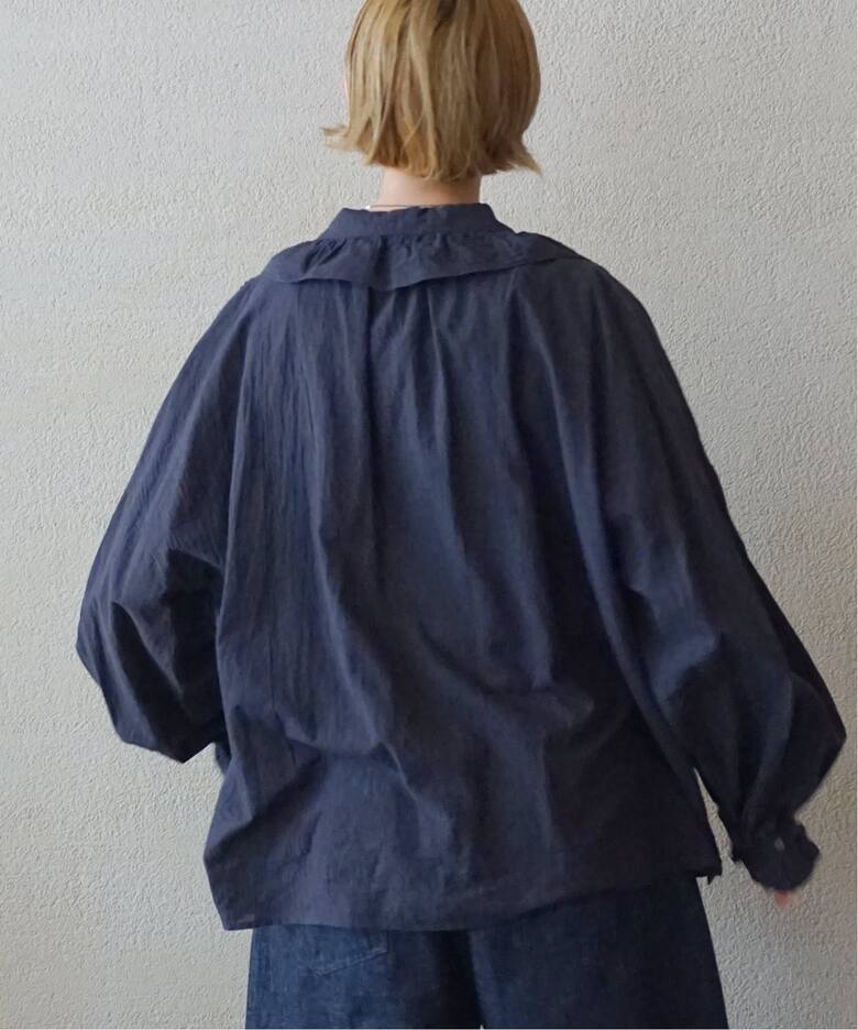 80コットンローンフリルブラウス（シャツ／ブラウス）｜journal 