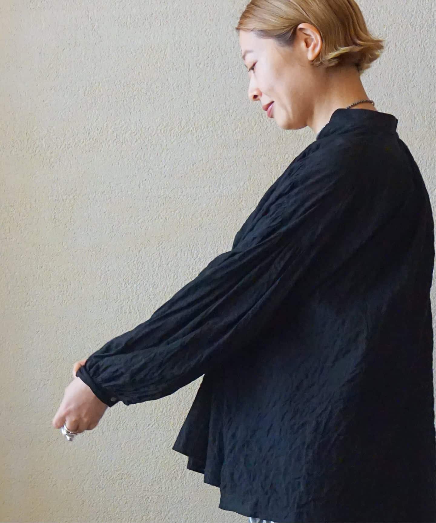 シャーリングプルオーバーブラウス（シャツ／ブラウス）｜journal