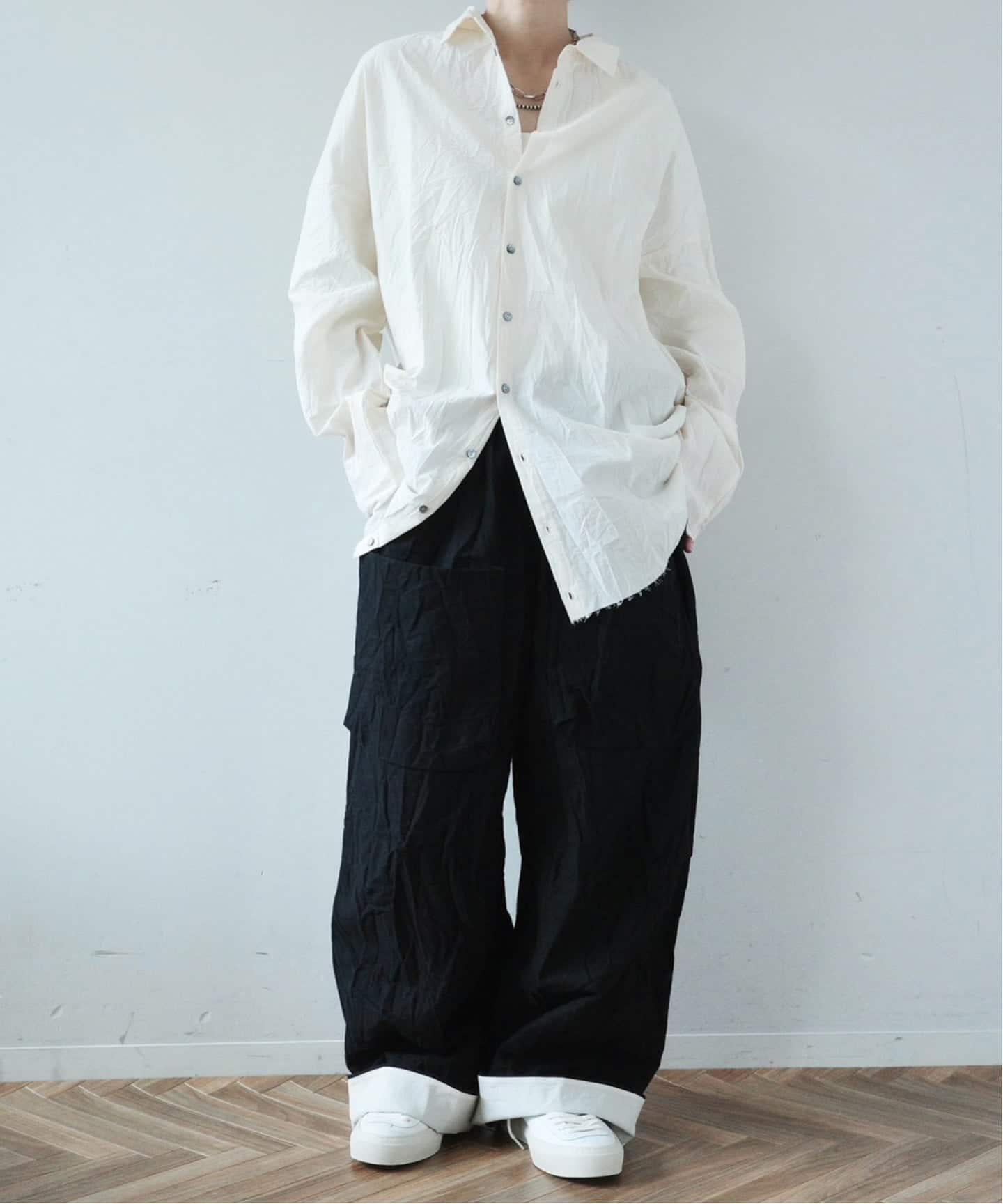 album di famiglia】 UNISEX COLLAR SHIRT LW（シャツ／ブラウス
