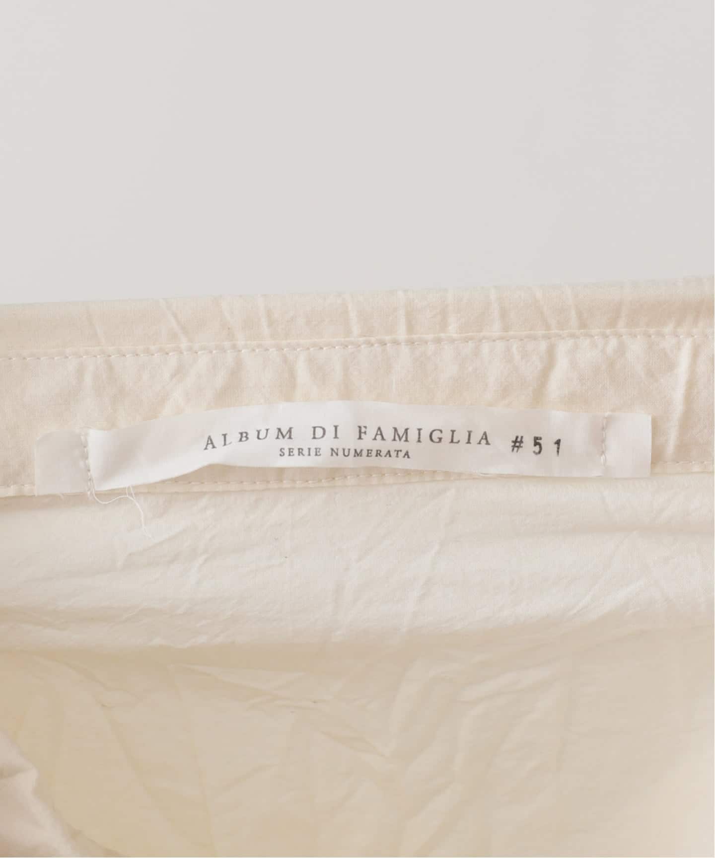 album di famiglia】 UNISEX COLLAR SHIRT LW（シャツ／ブラウス