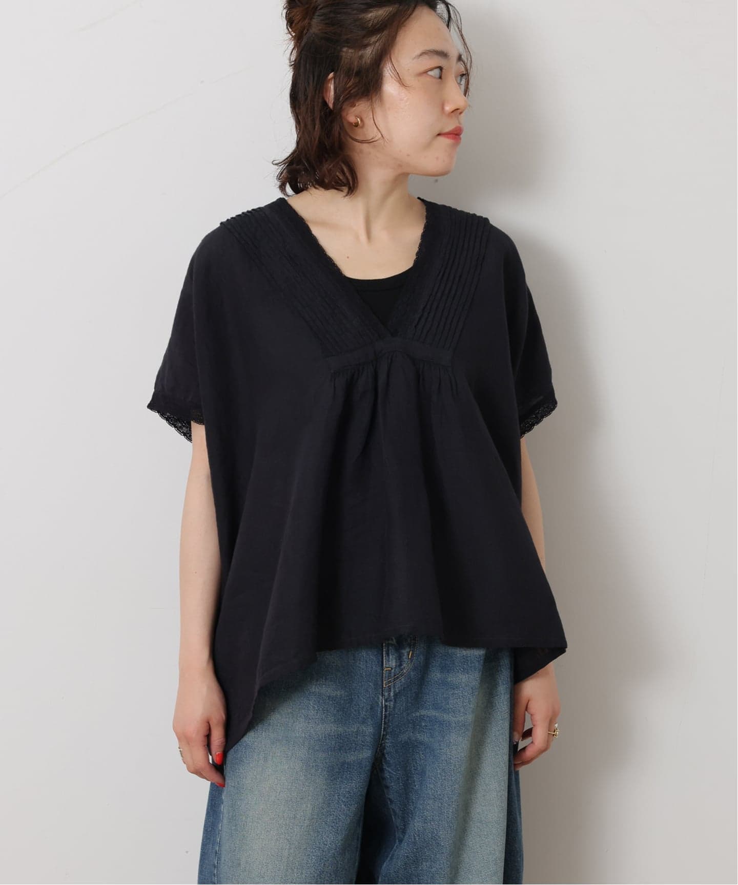 SOIL 】LINEN FRENCH/SL V-NECK PULL（シャツ／ブラウス）｜journal
