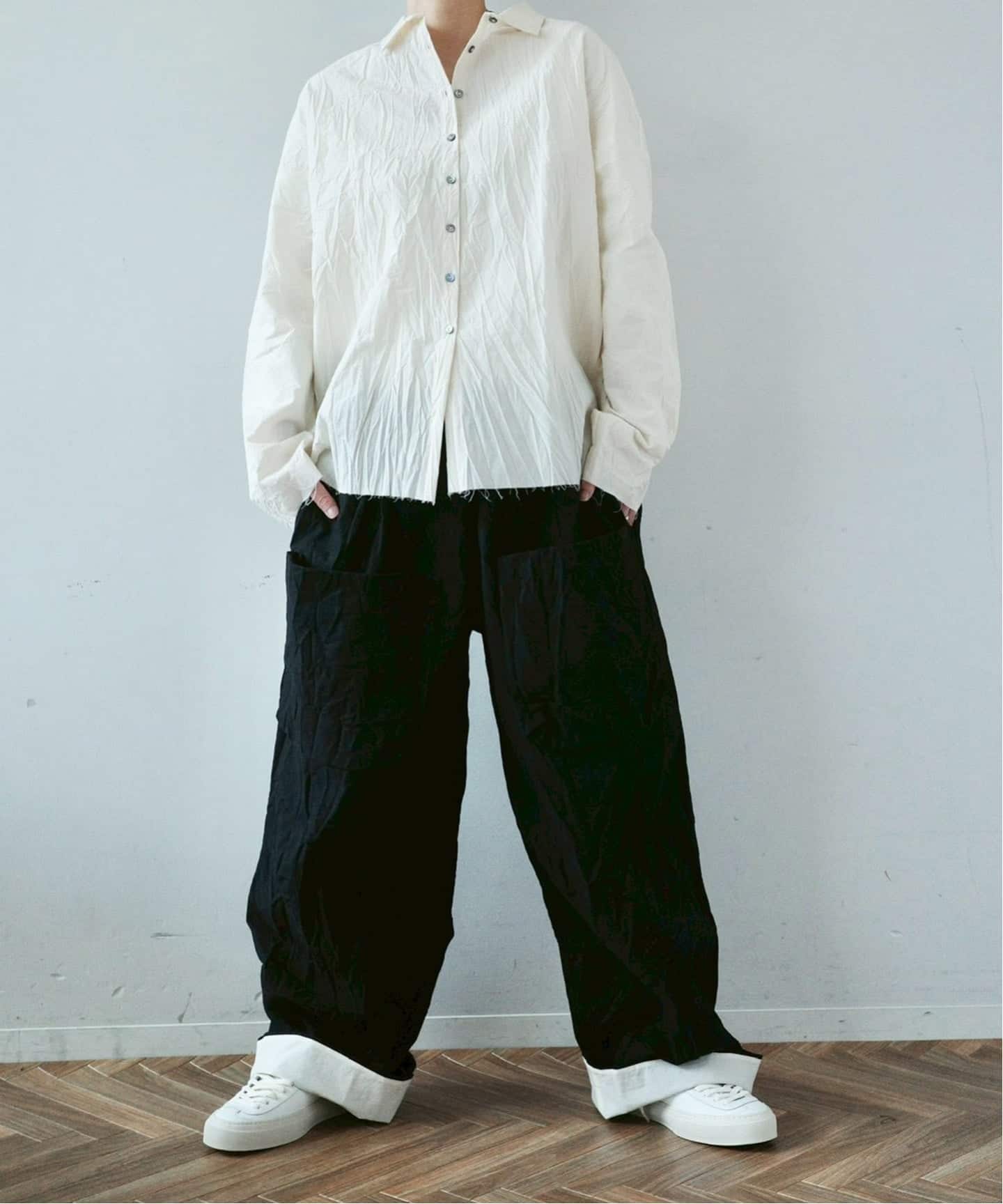 album di famiglia】SHORT COLLAR SHIRT LWR（シャツ／ブラウス