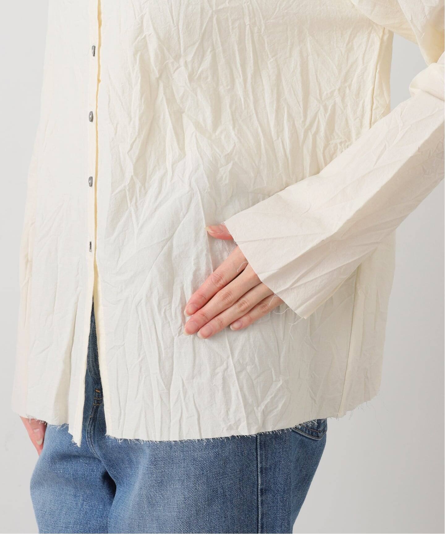 album di famiglia】SHORT COLLAR SHIRT LWR（シャツ／ブラウス