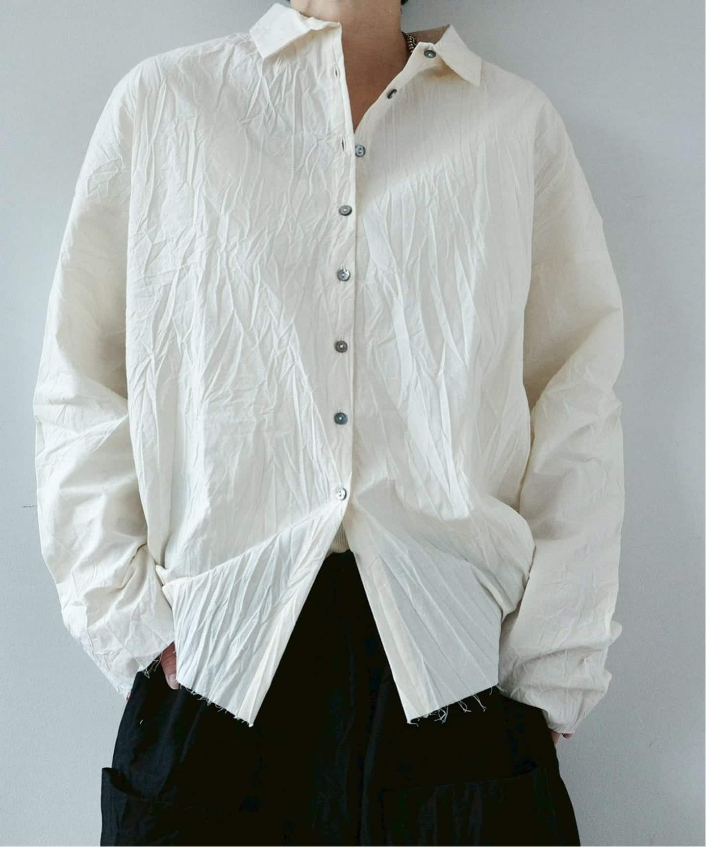 album di famiglia】SHORT COLLAR SHIRT LWR（シャツ／ブラウス